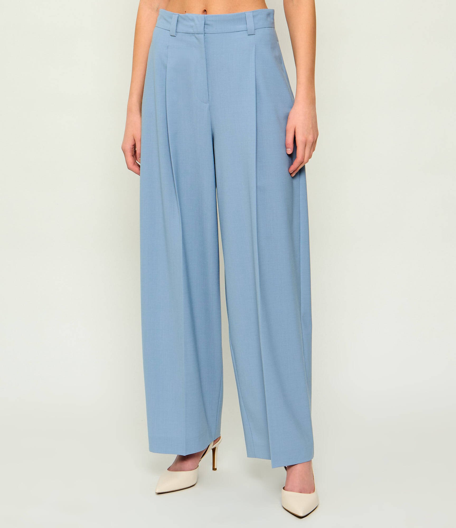 Max&Co Pantaloni Mcofonte | Loose fit cu adaos de lână