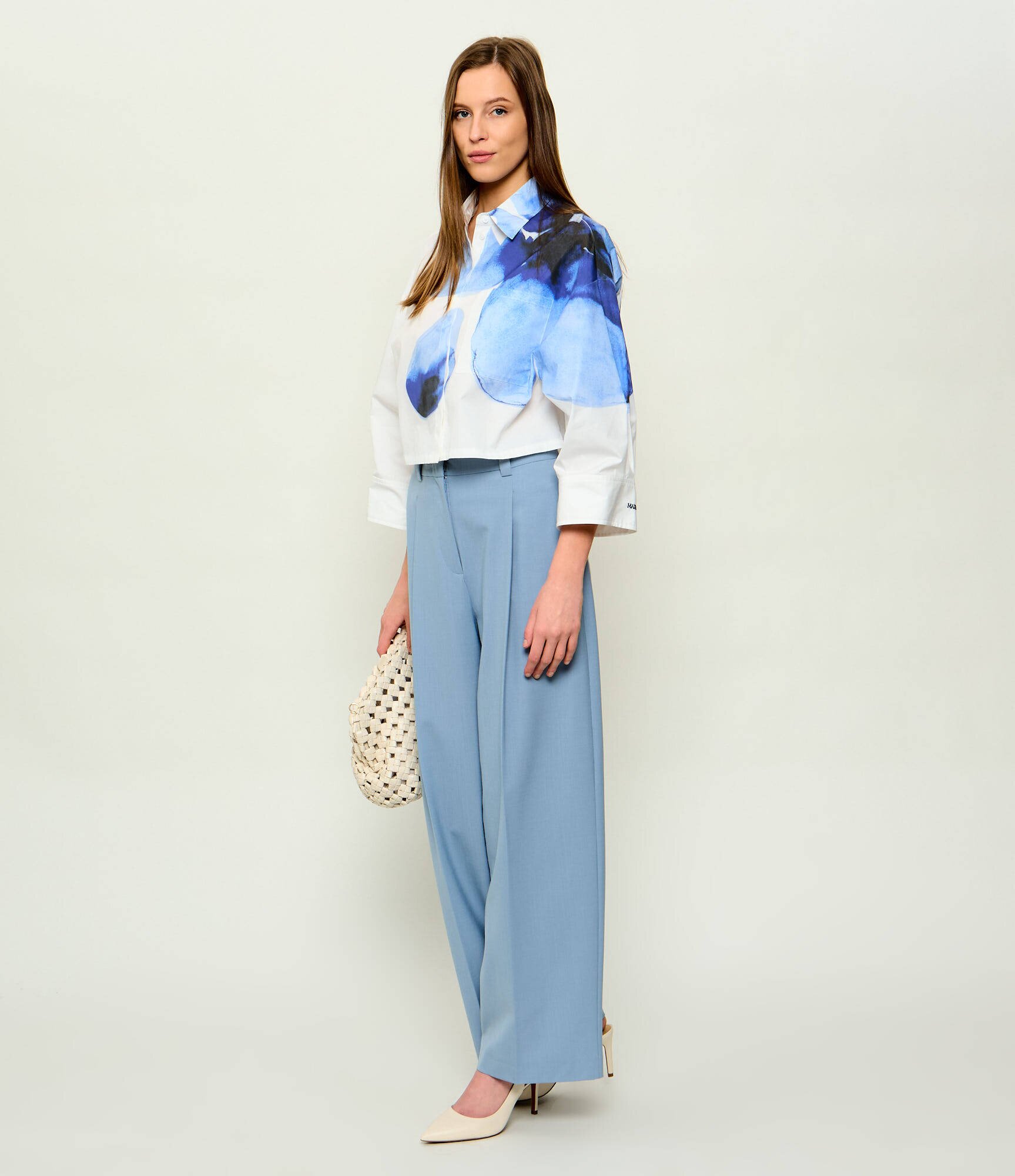 Max&Co Pantaloni Mcofonte | Loose fit cu adaos de lână