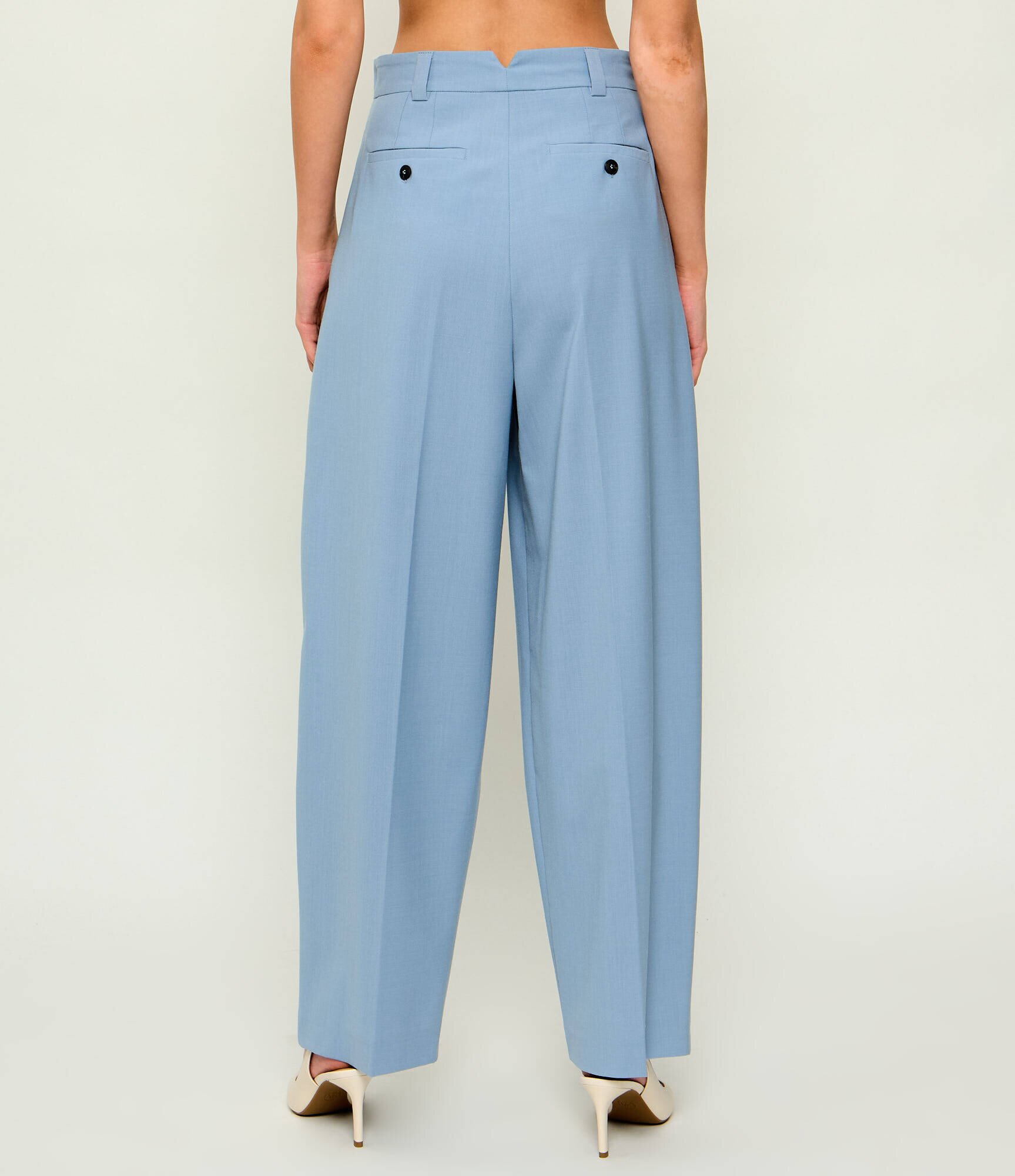 Max&Co Pantaloni Mcofonte | Loose fit cu adaos de lână