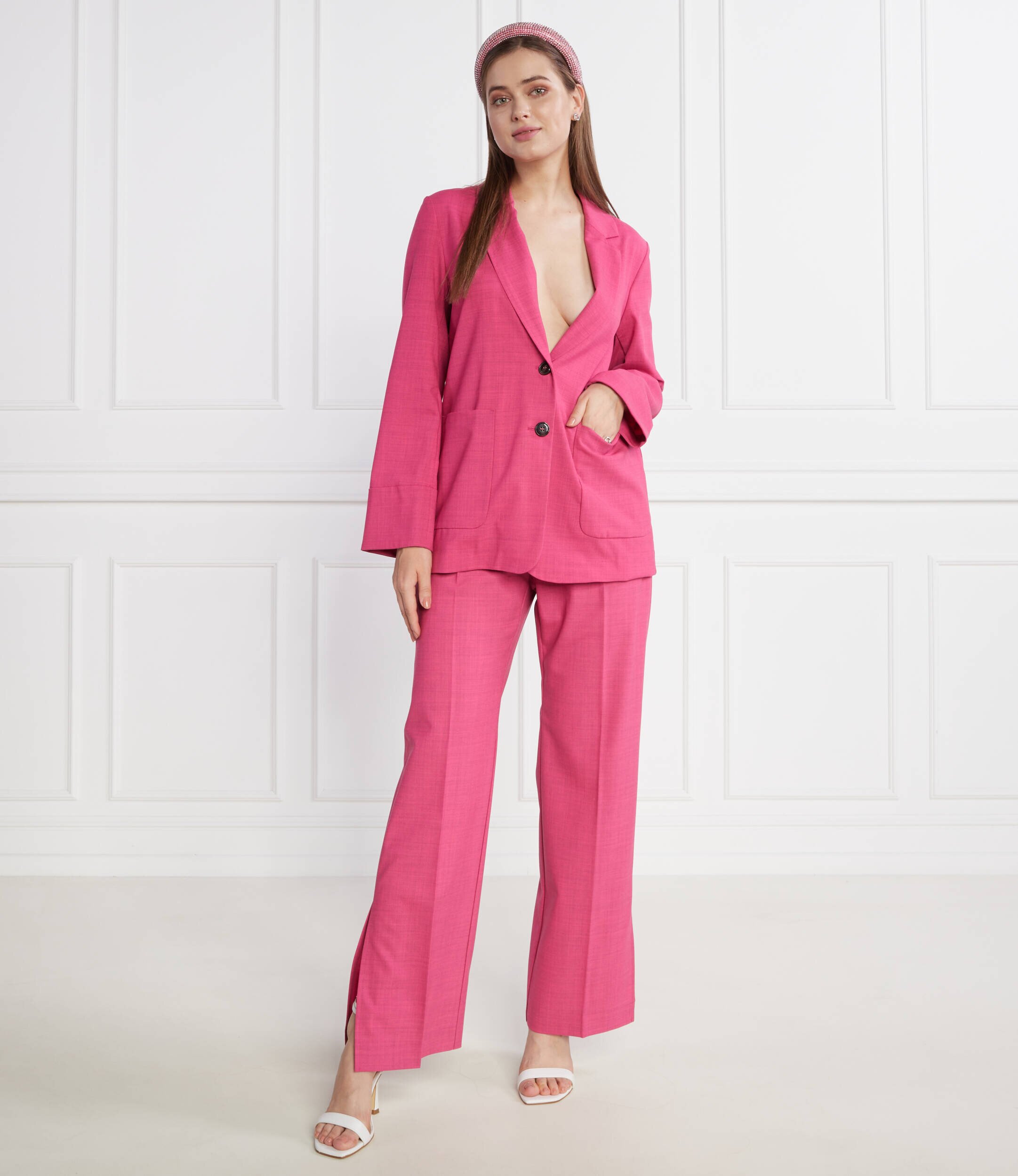 Max&Co Pantaloni | regular fit cu adaos de lână