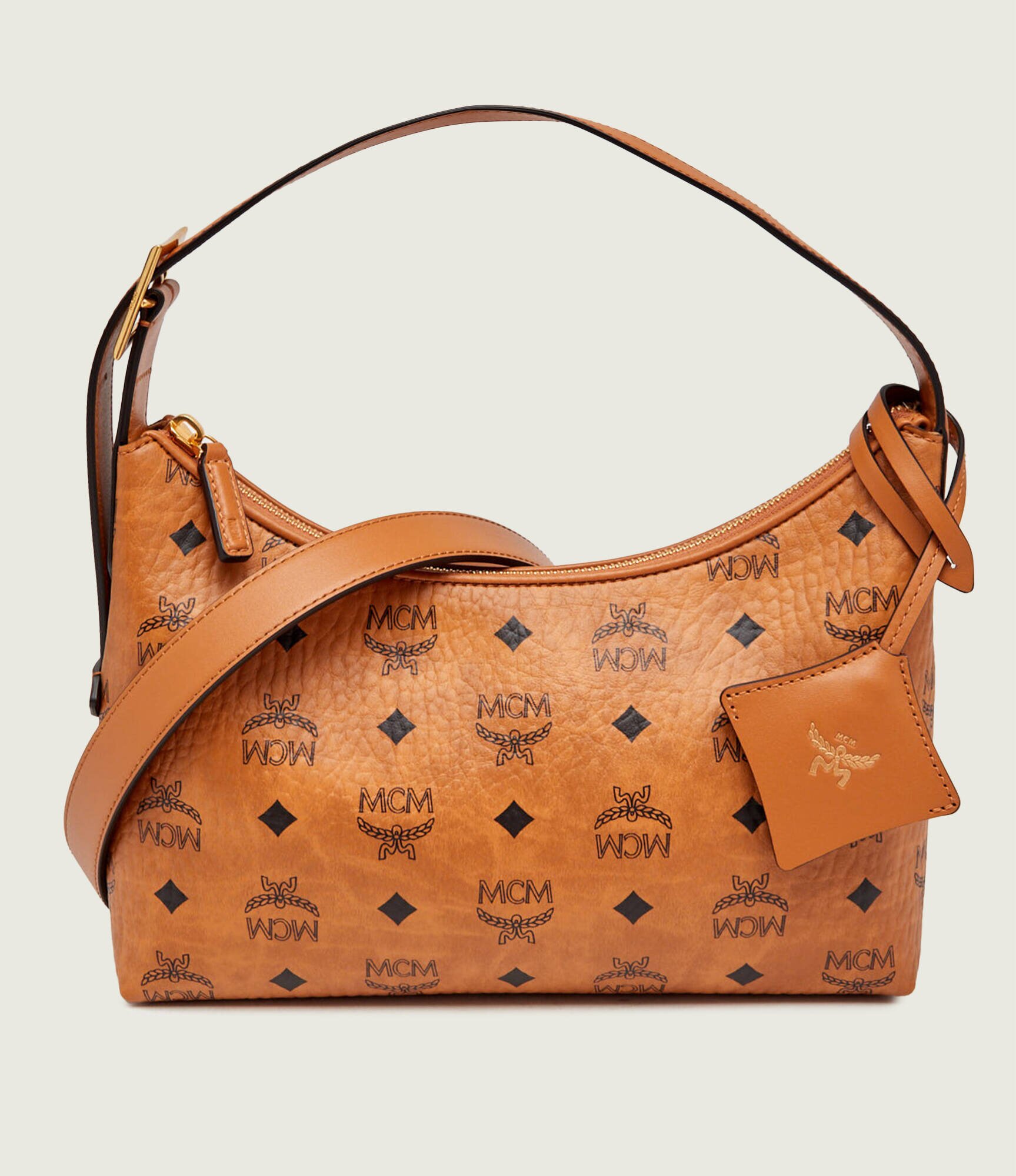 MCM Hobo Aren VI cu adaos de piele