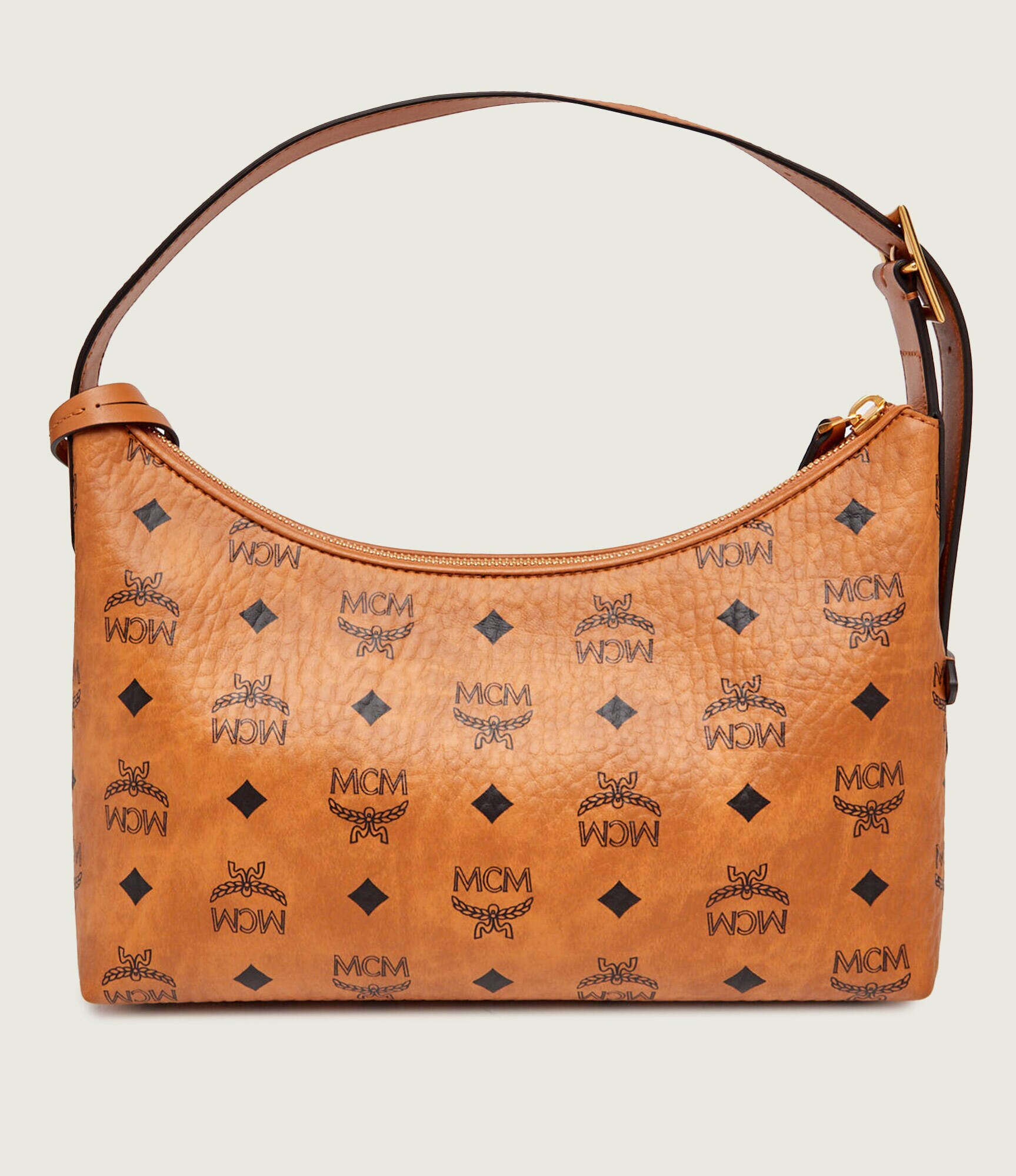 MCM Hobo Aren VI cu adaos de piele