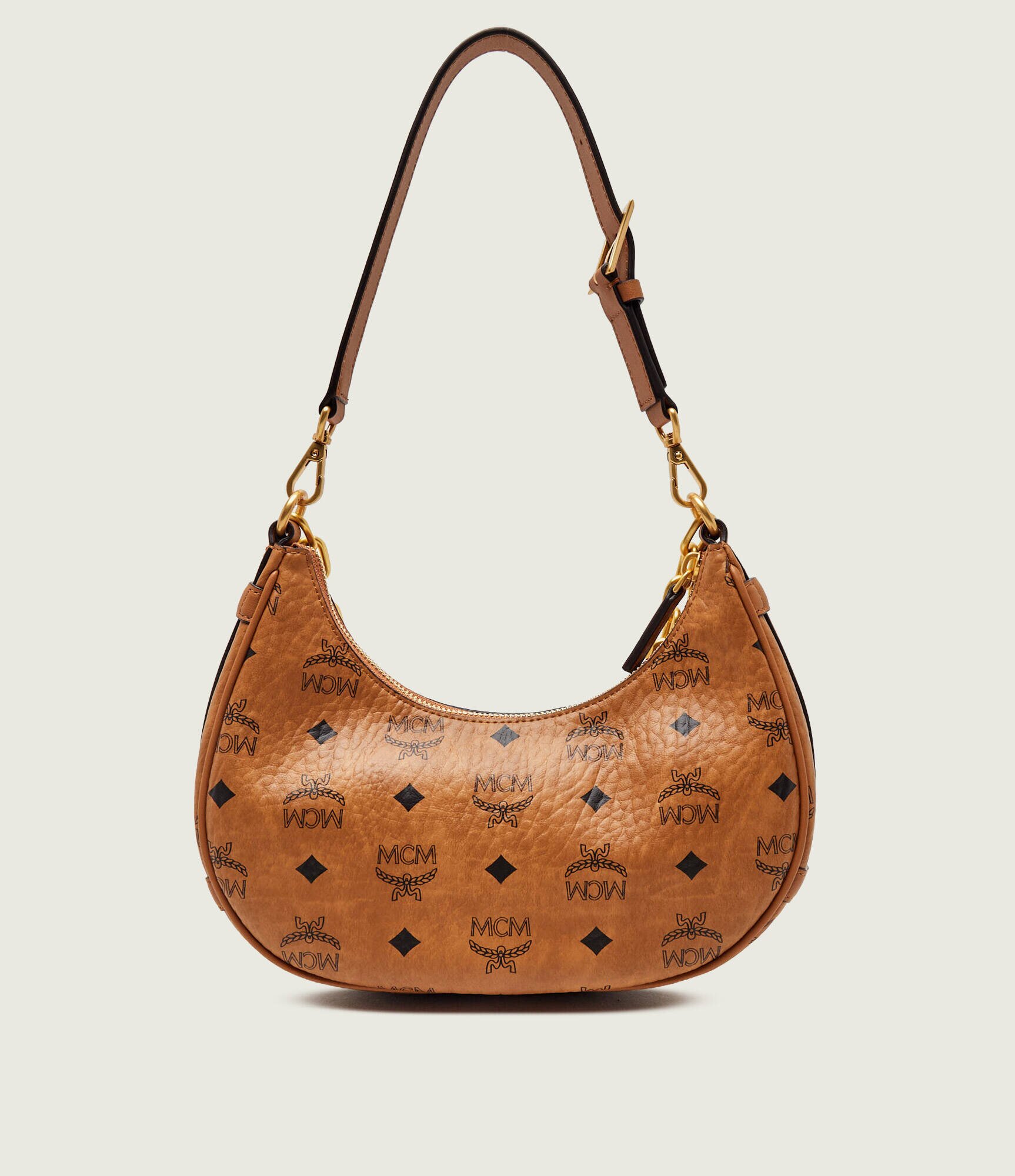 MCM Hobo AREN VI cu adaos de piele