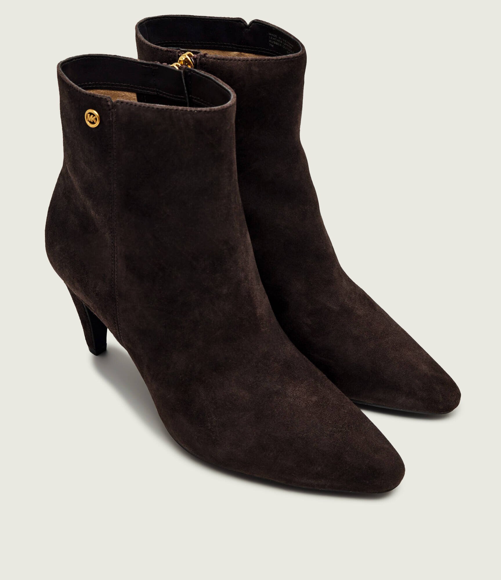 Michael Kors Botine cu toc subțire Daniela | piele întoarsă