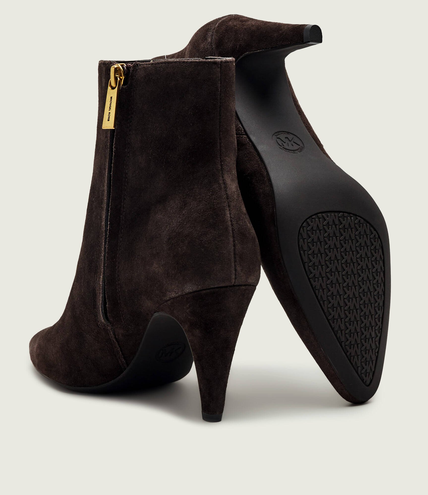 Michael Kors Botine cu toc subțire Daniela | piele întoarsă