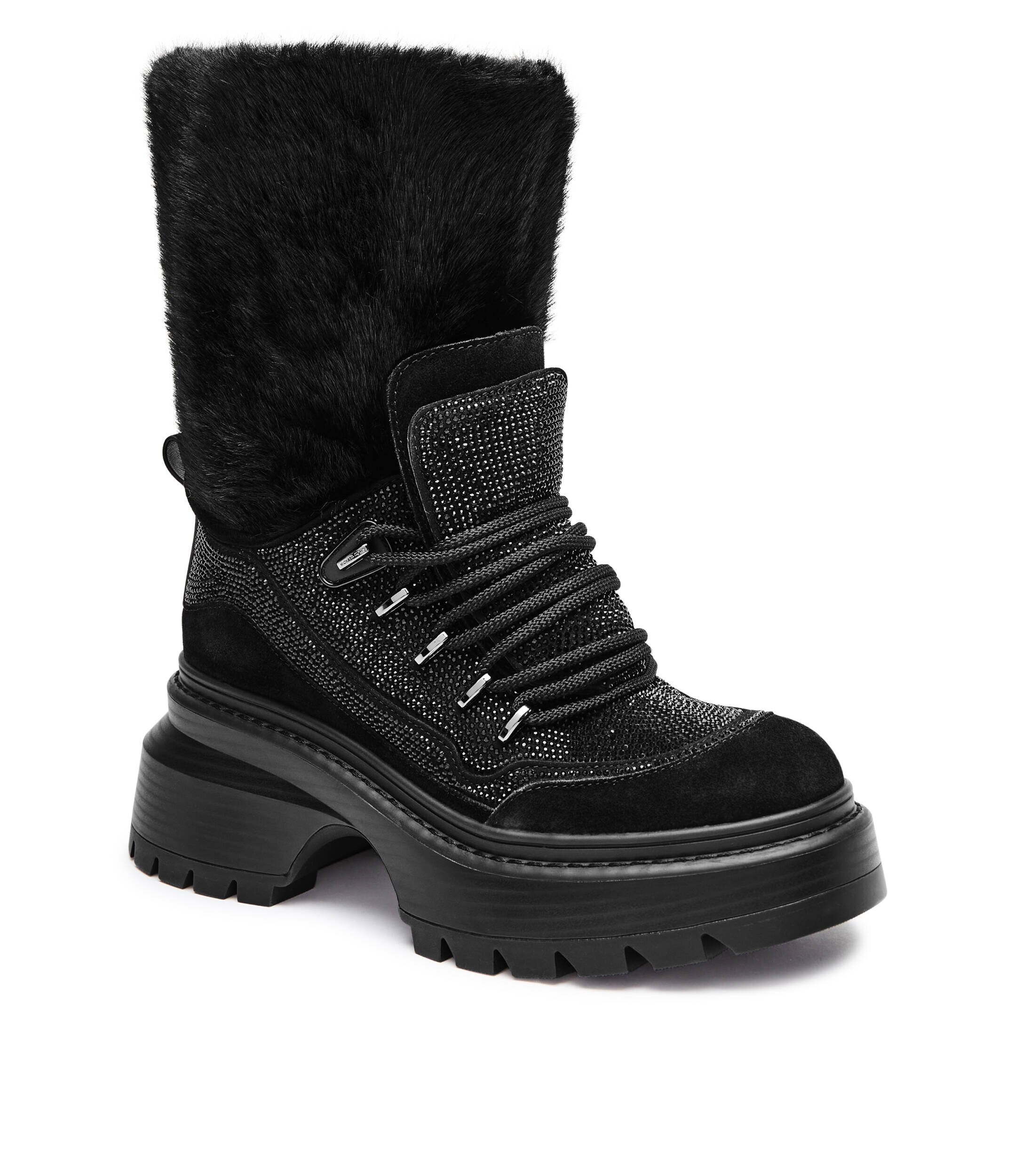 Michael Kors Căptușite botine cu platformă Shiloh cu adaos de piele