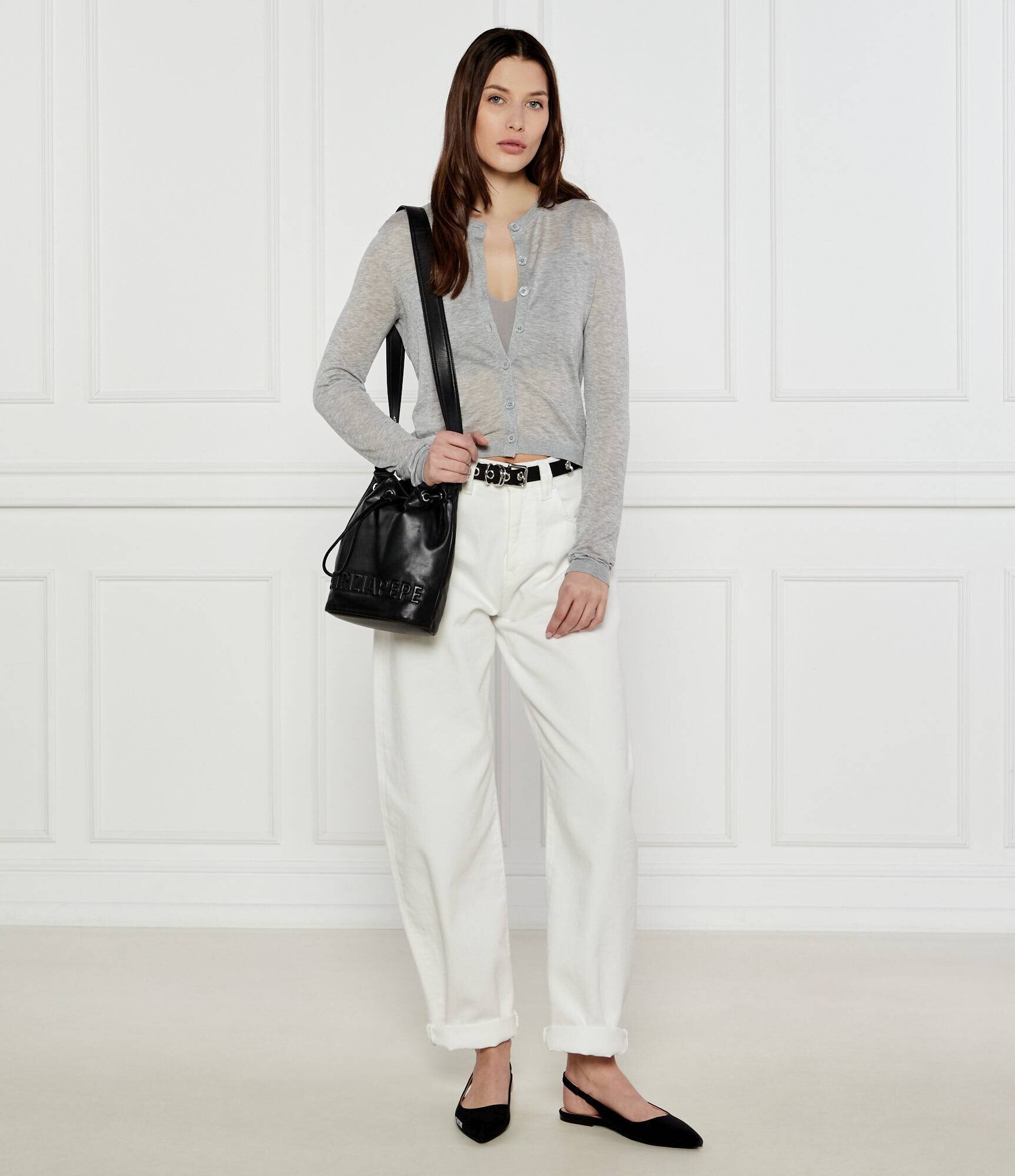 Michael Kors Cardigan + top | Cropped Fit cu adaos de mătase