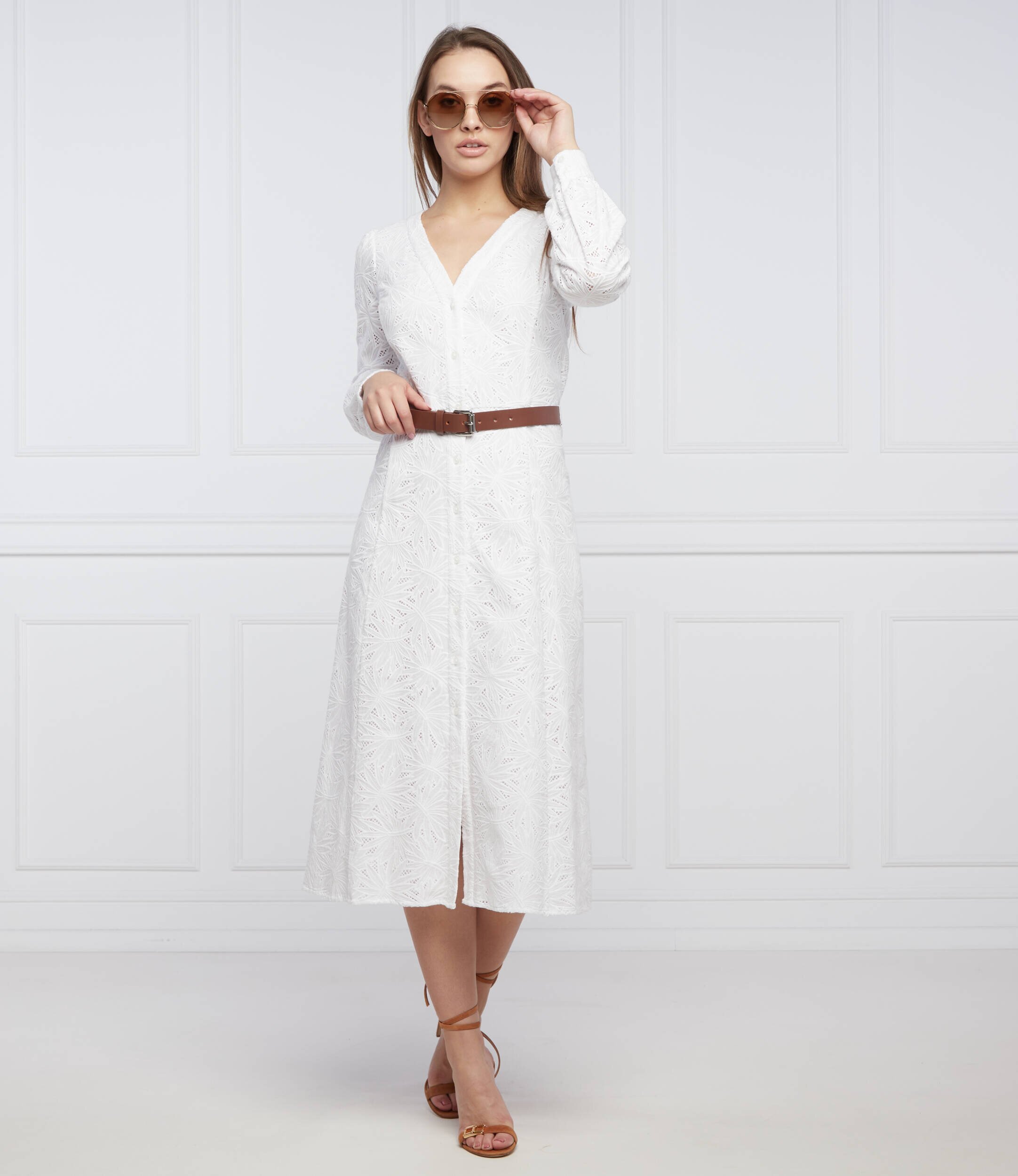 Michael Kors De dantelă rochie cu cordon