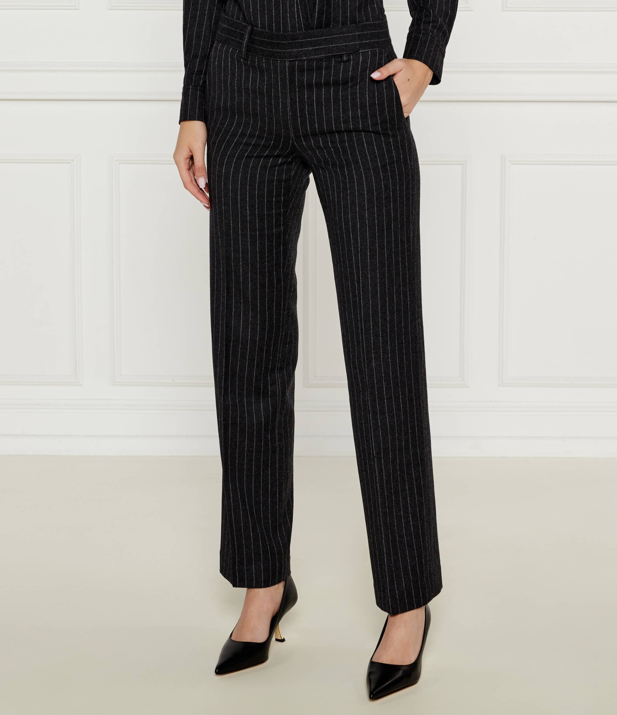 Michael Kors De lână pantaloni de tricot | Straight fit