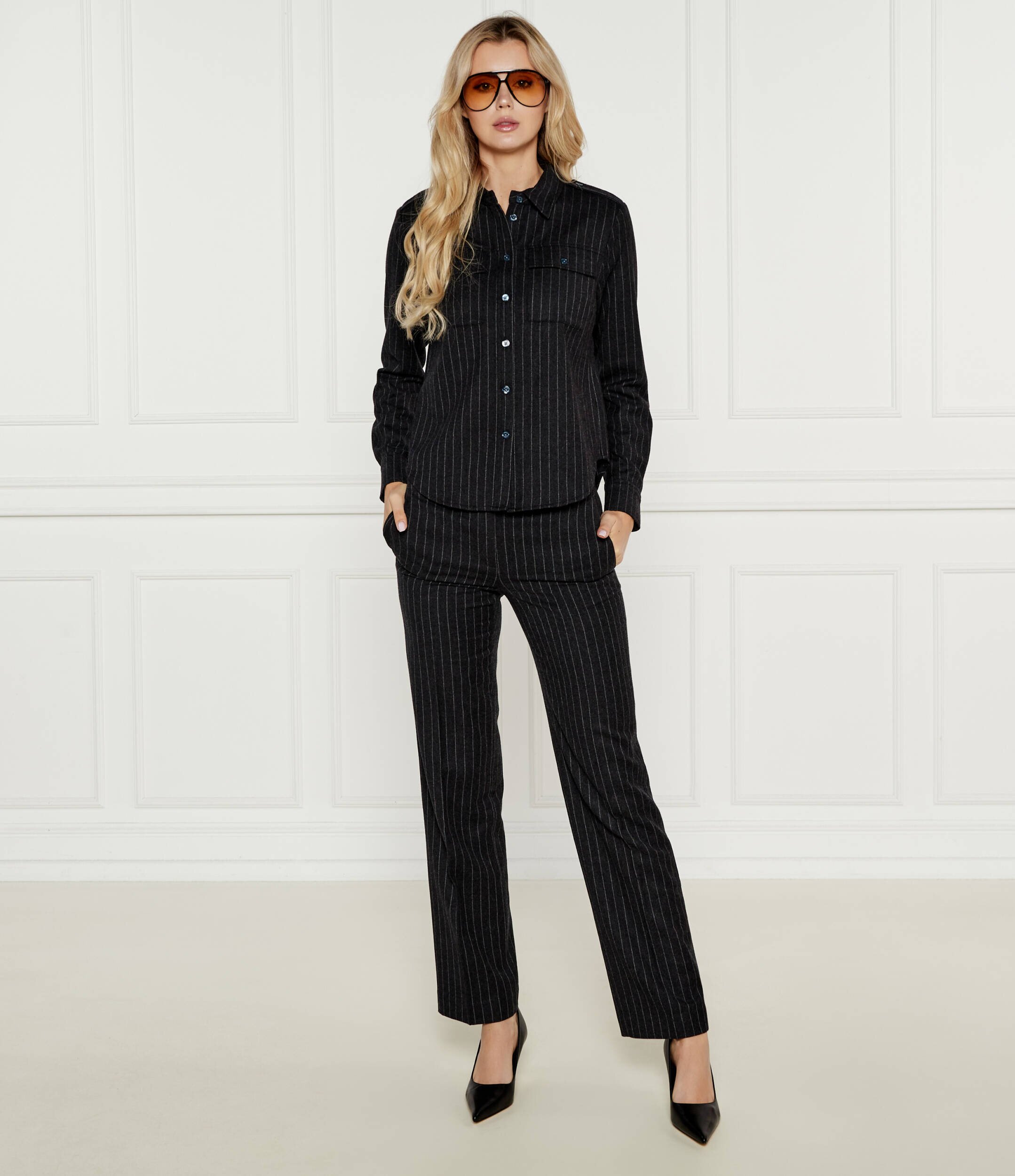Michael Kors De lână pantaloni de tricot | Straight fit