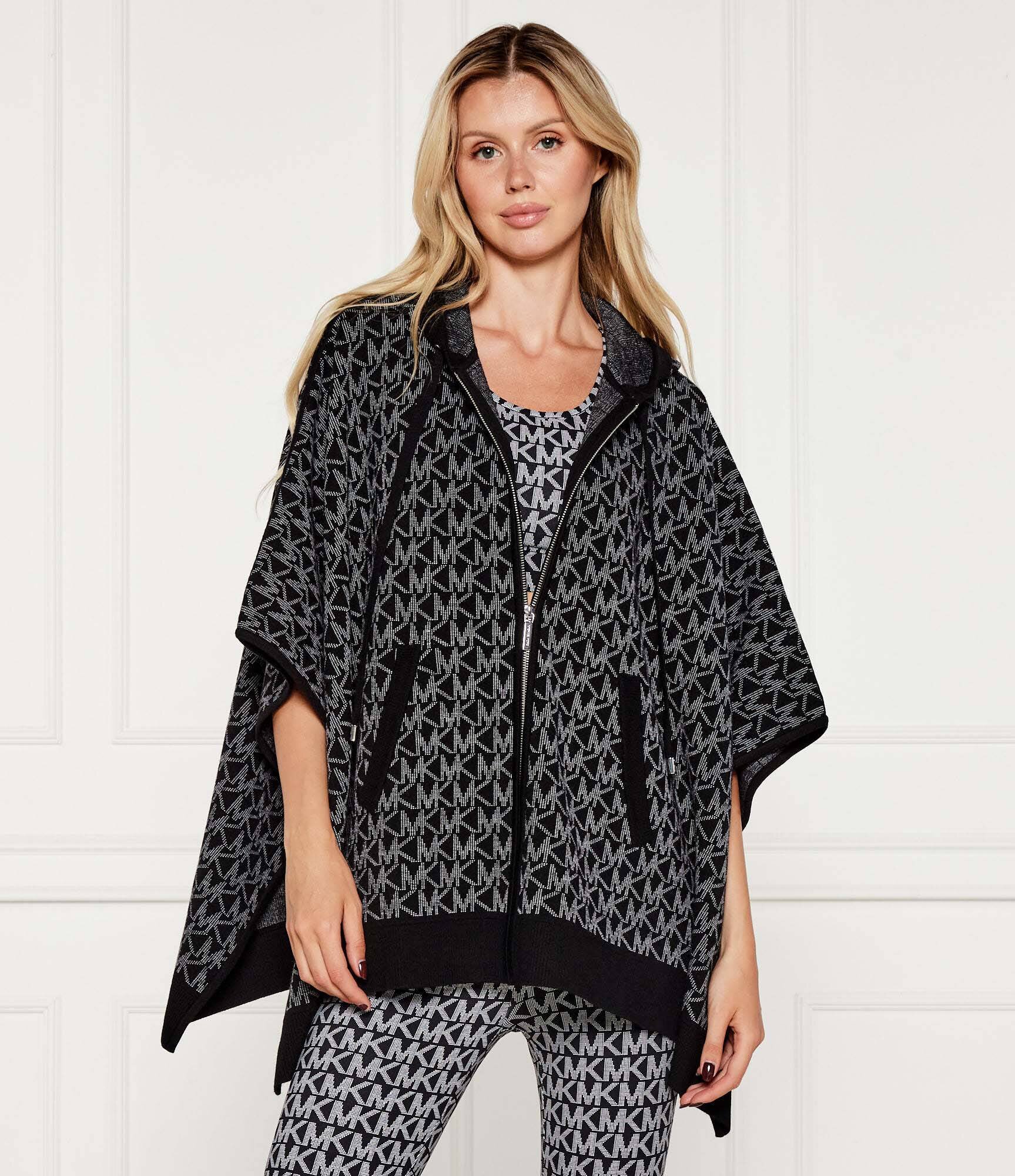 Michael Kors De lână poncho | Oversize fit