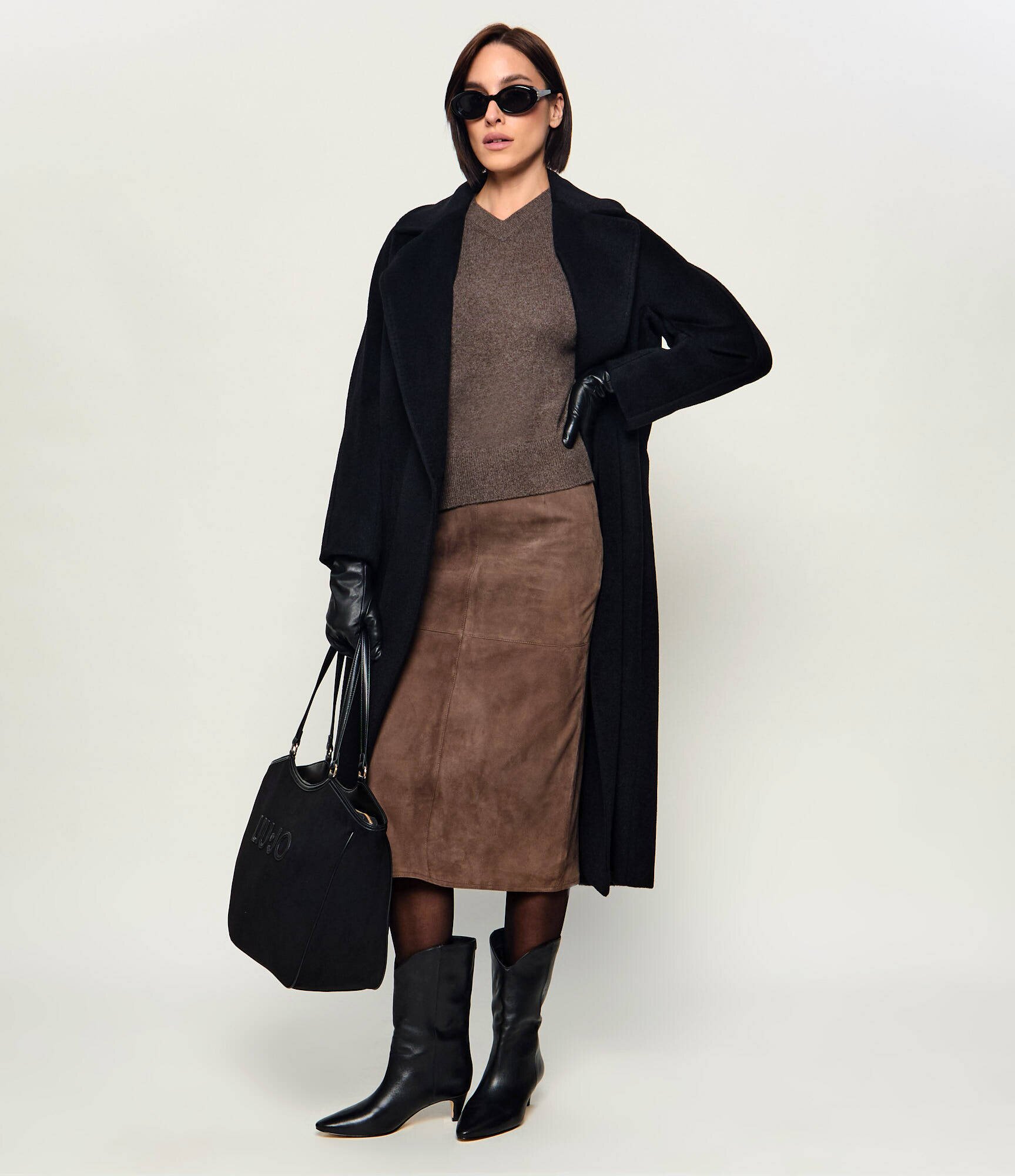 Michael Kors De piele cizme cowboy Daniela