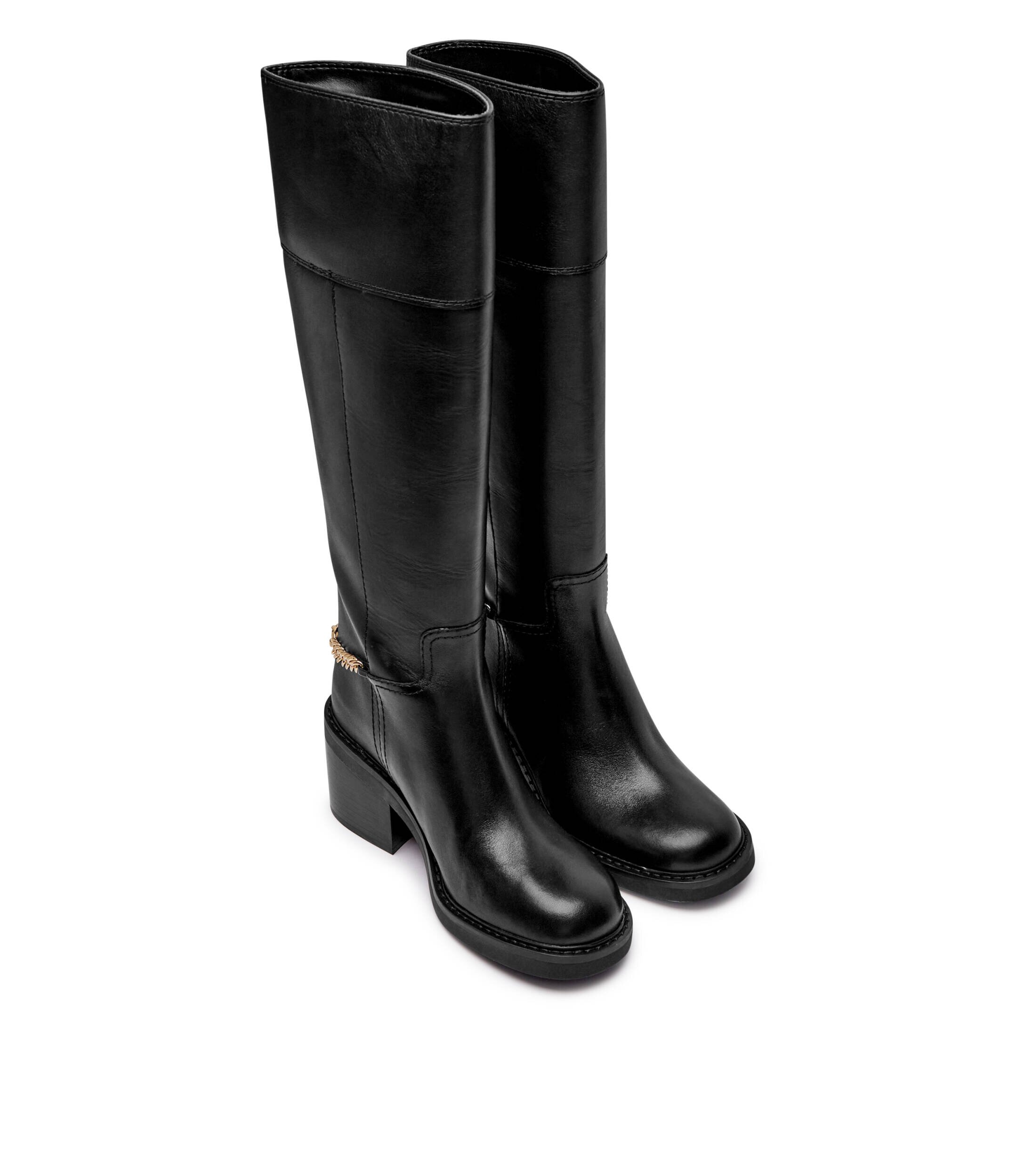 Michael Kors De piele cizme cu toc Carlisle