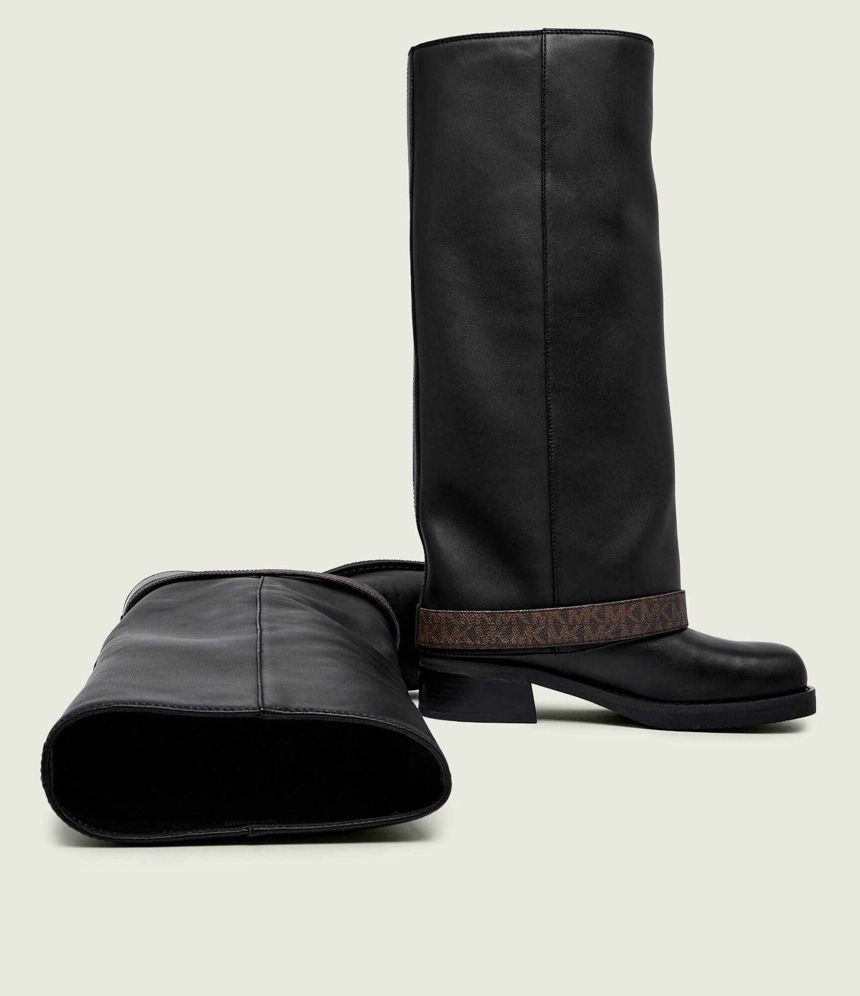 Michael Kors De piele cizme de echitație Colby