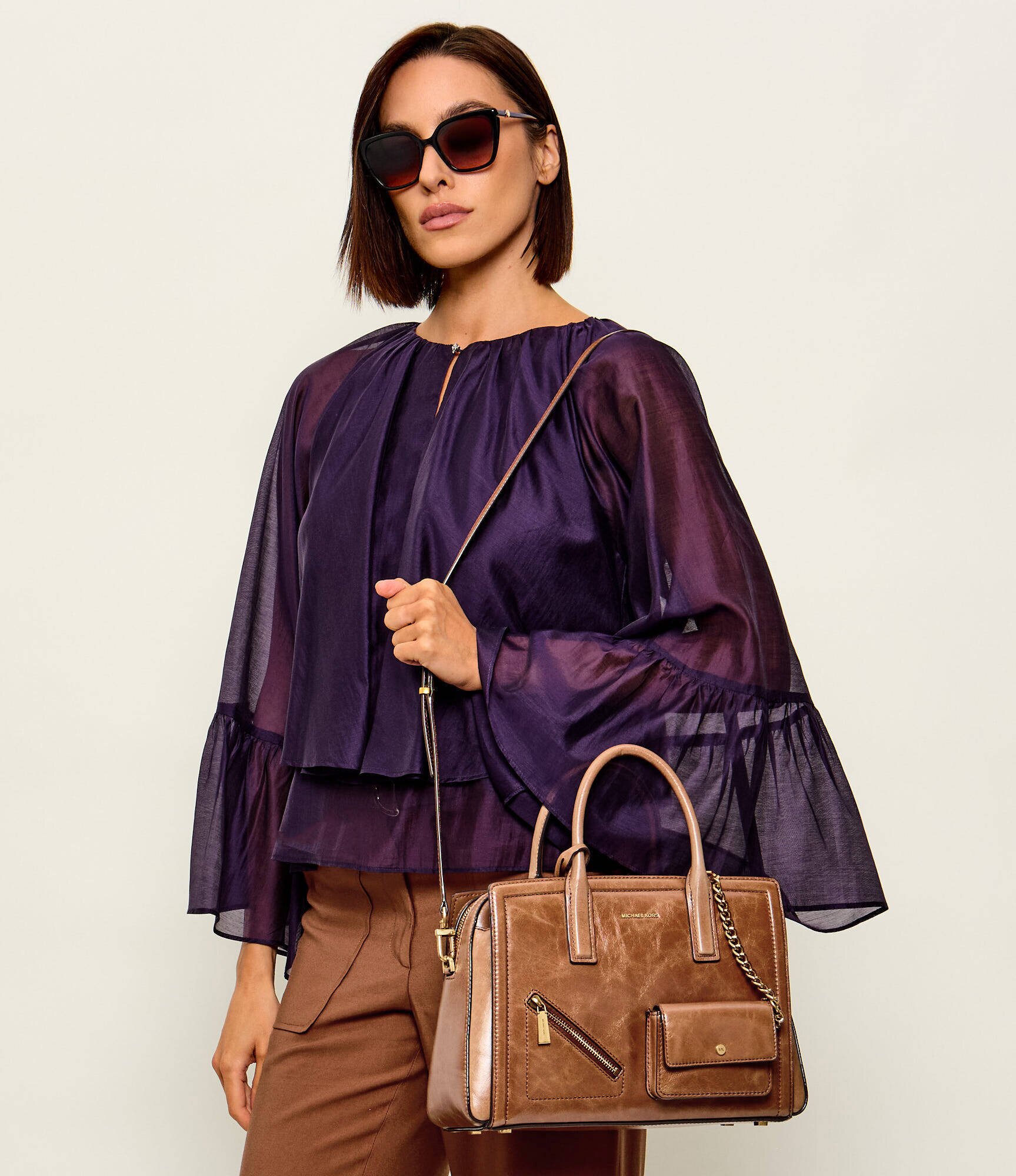 Michael Kors De piele cufăr LAILA
