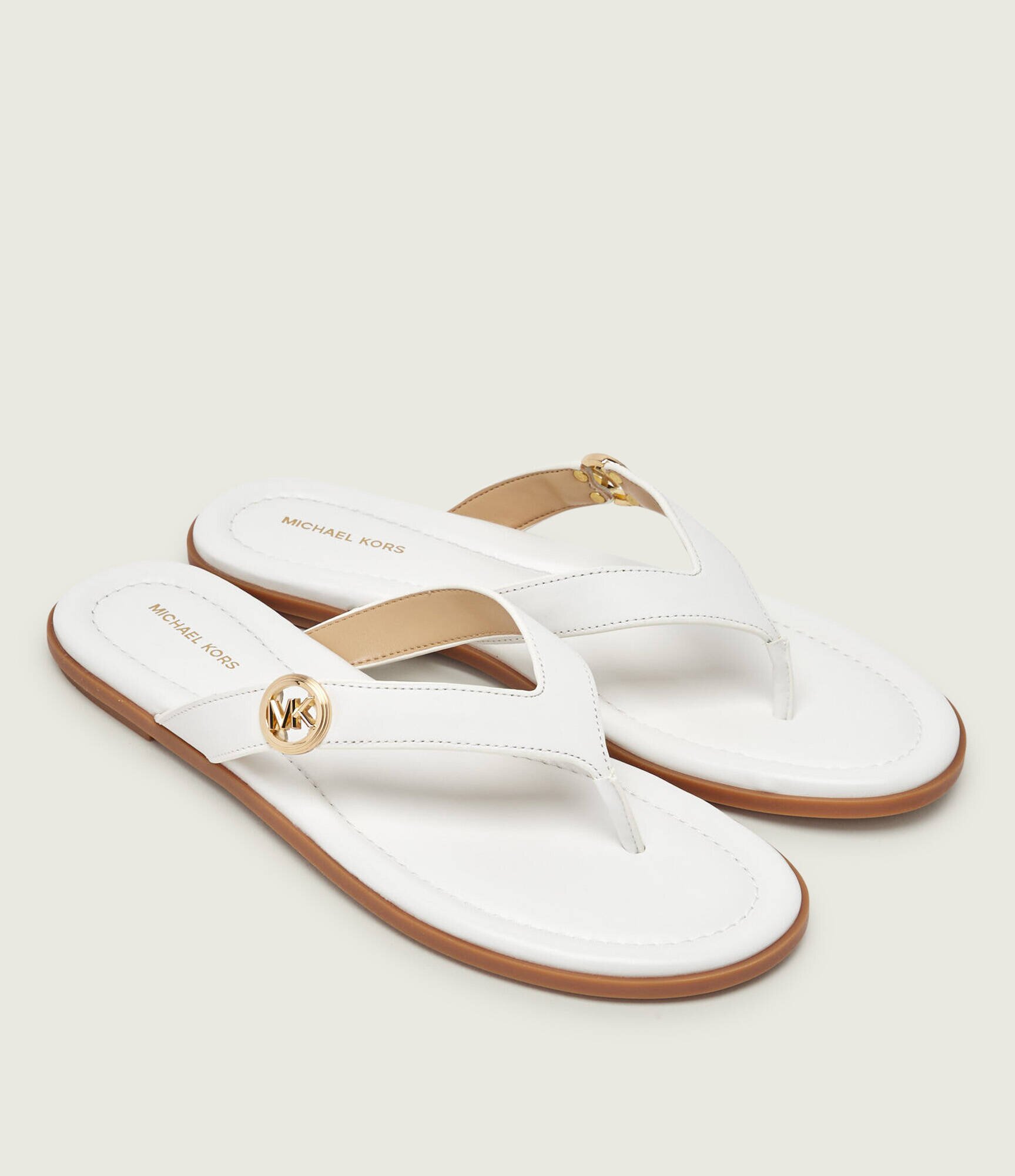 Michael Kors De piele flip flops ERIN THONG