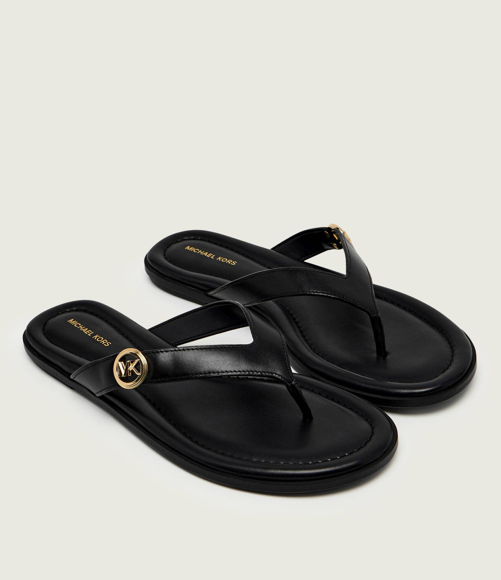 Michael Kors De piele flip flops ERIN THONG