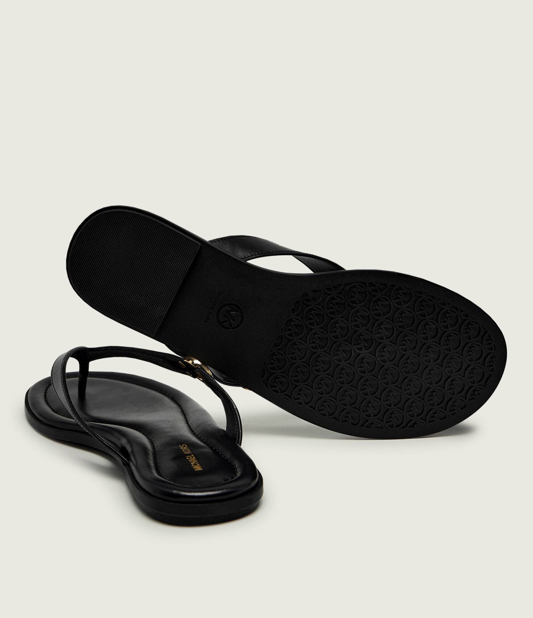 Michael Kors De piele flip flops ERIN THONG