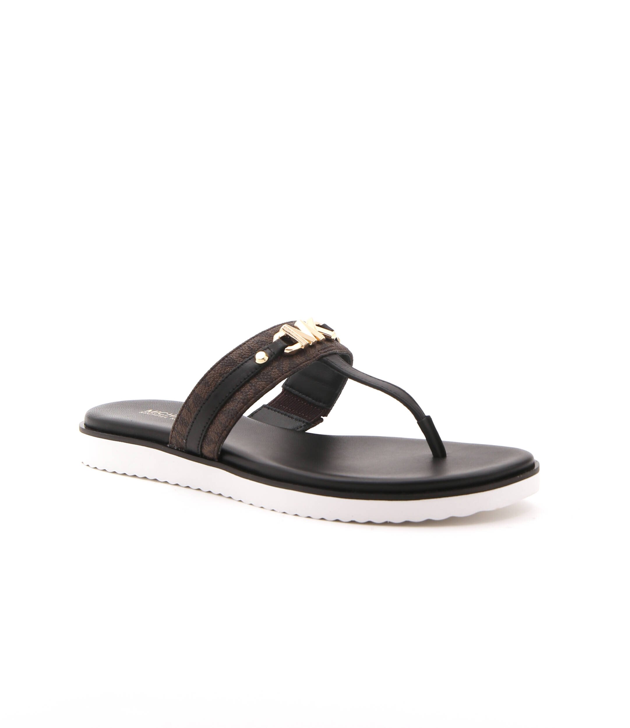 Michael Kors De piele flip flops Farrah