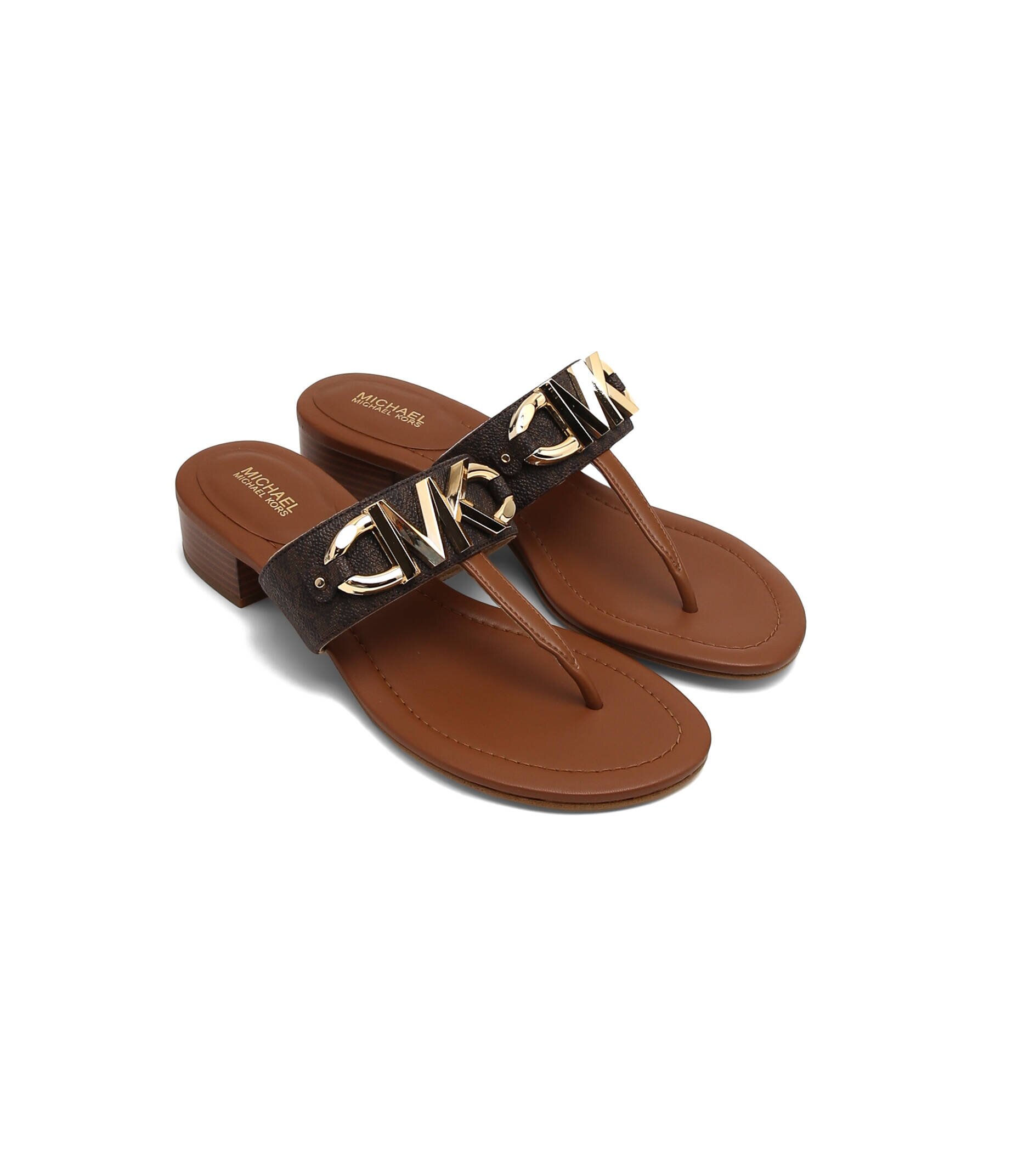 Michael Kors De piele flip flops Izzy