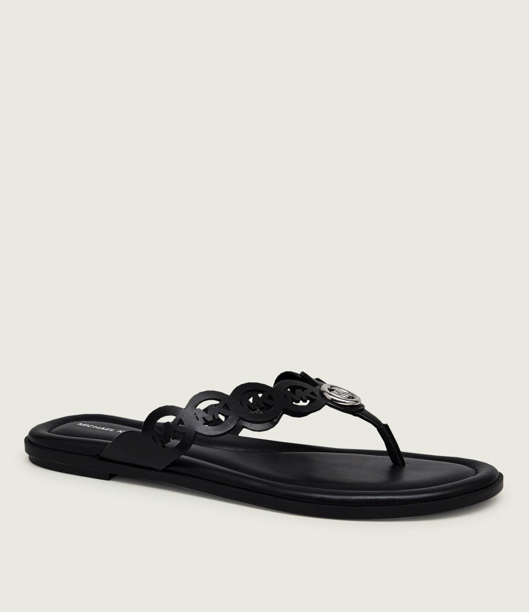 Michael Kors De piele flip flops Janie