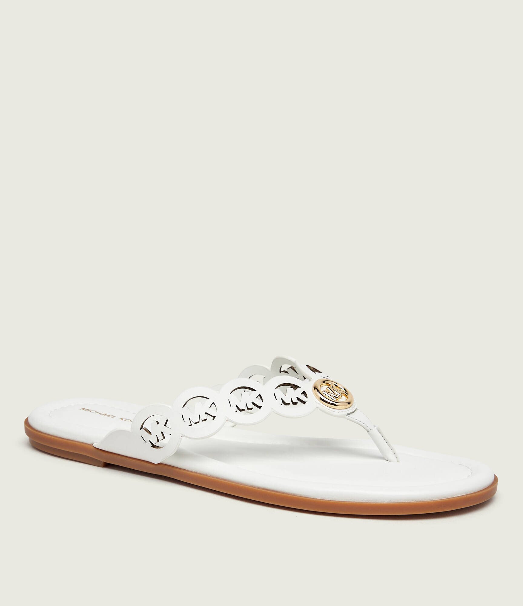 Michael Kors De piele flip flops Janie