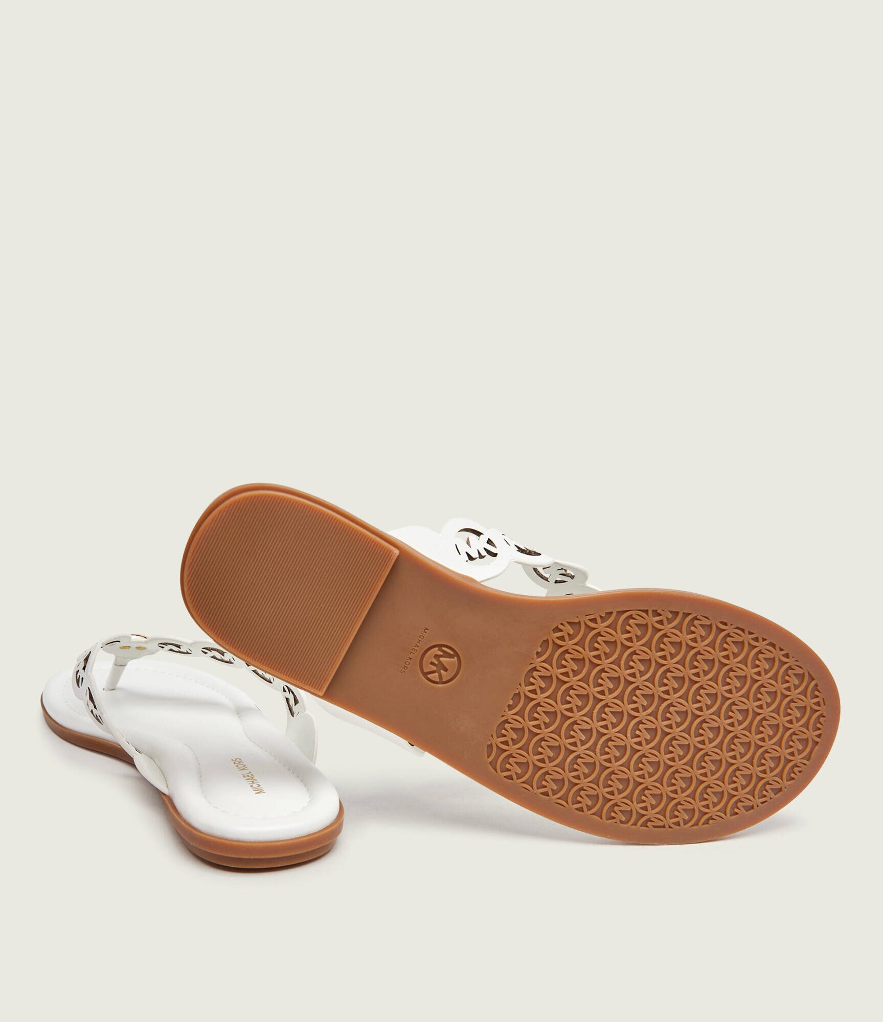 Michael Kors De piele flip flops Janie