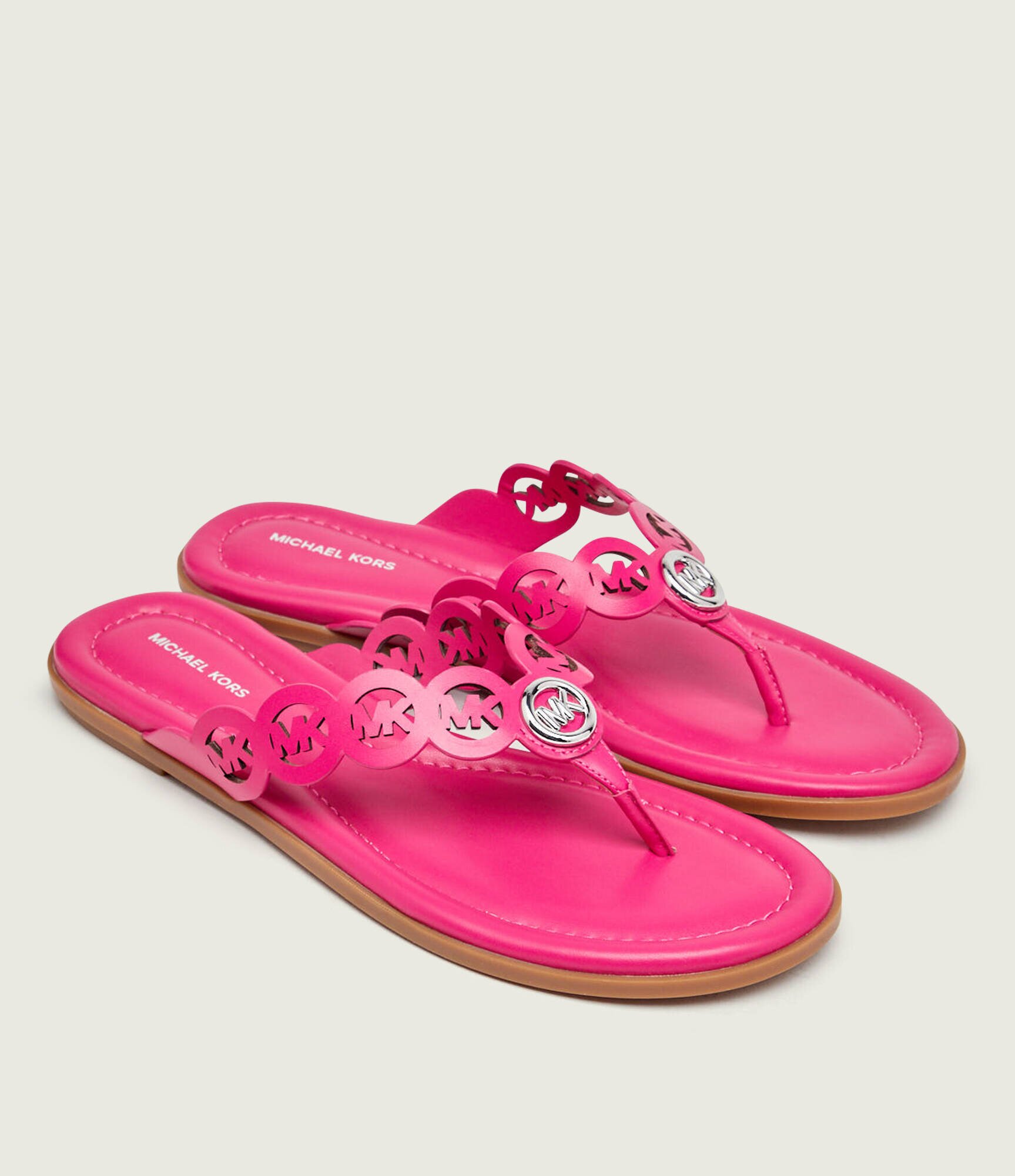 Michael Kors De piele flip flops Janie