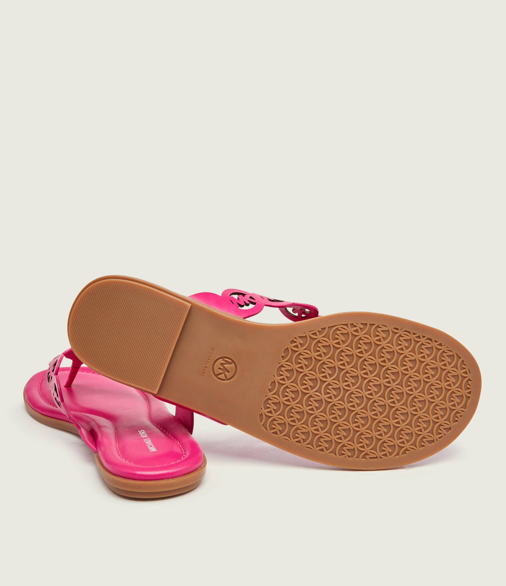 Michael Kors De piele flip flops Janie