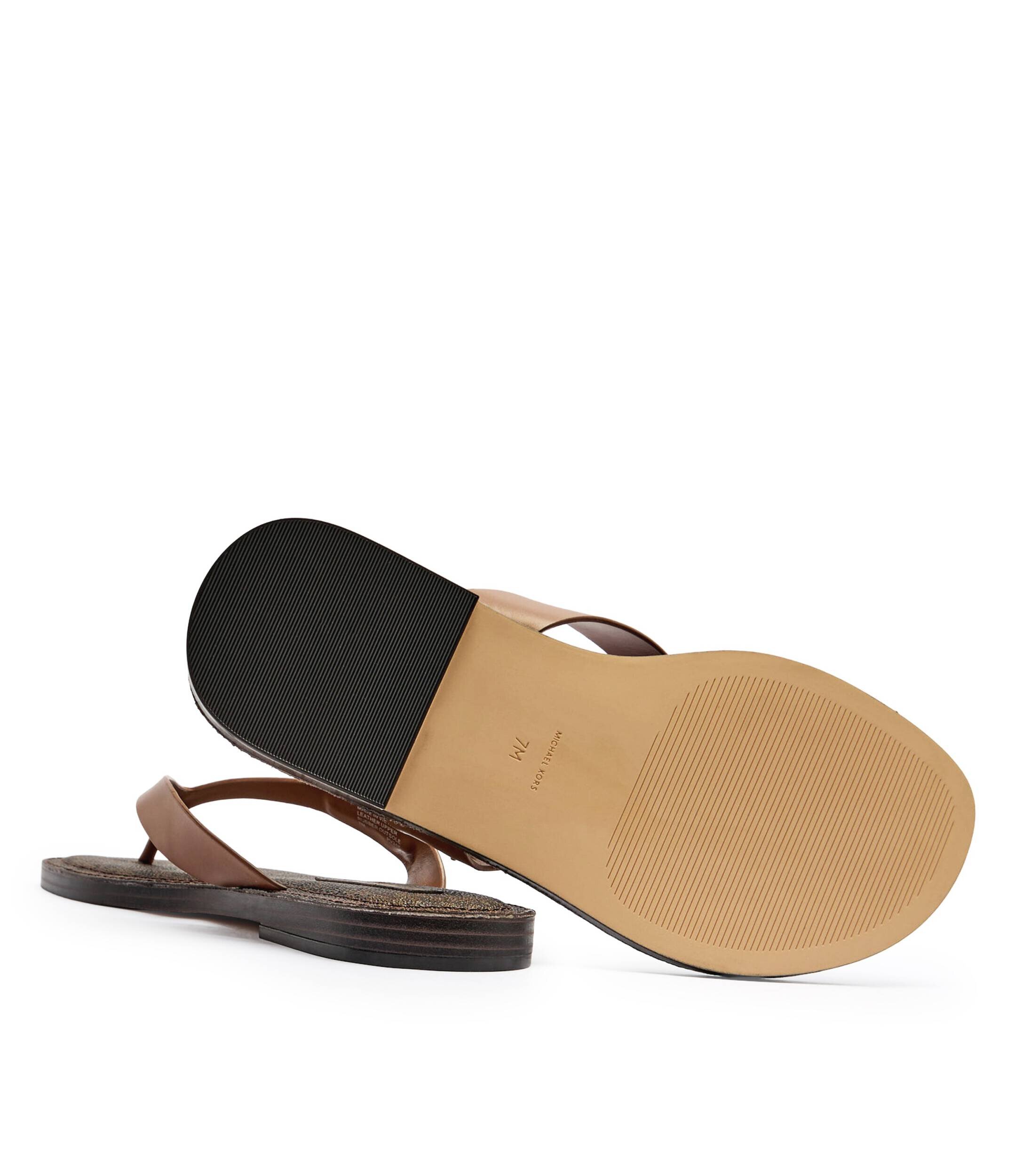 Michael Kors De piele flip flops Koko