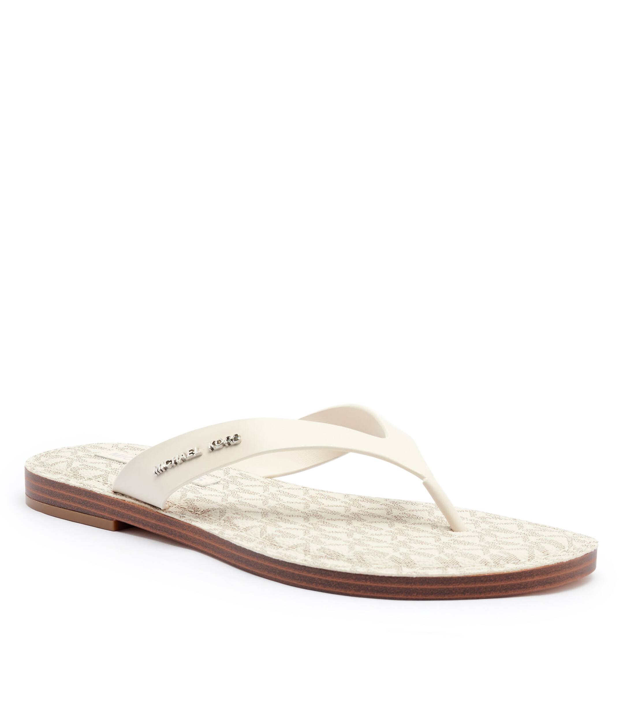 Michael Kors De piele flip flops Koko
