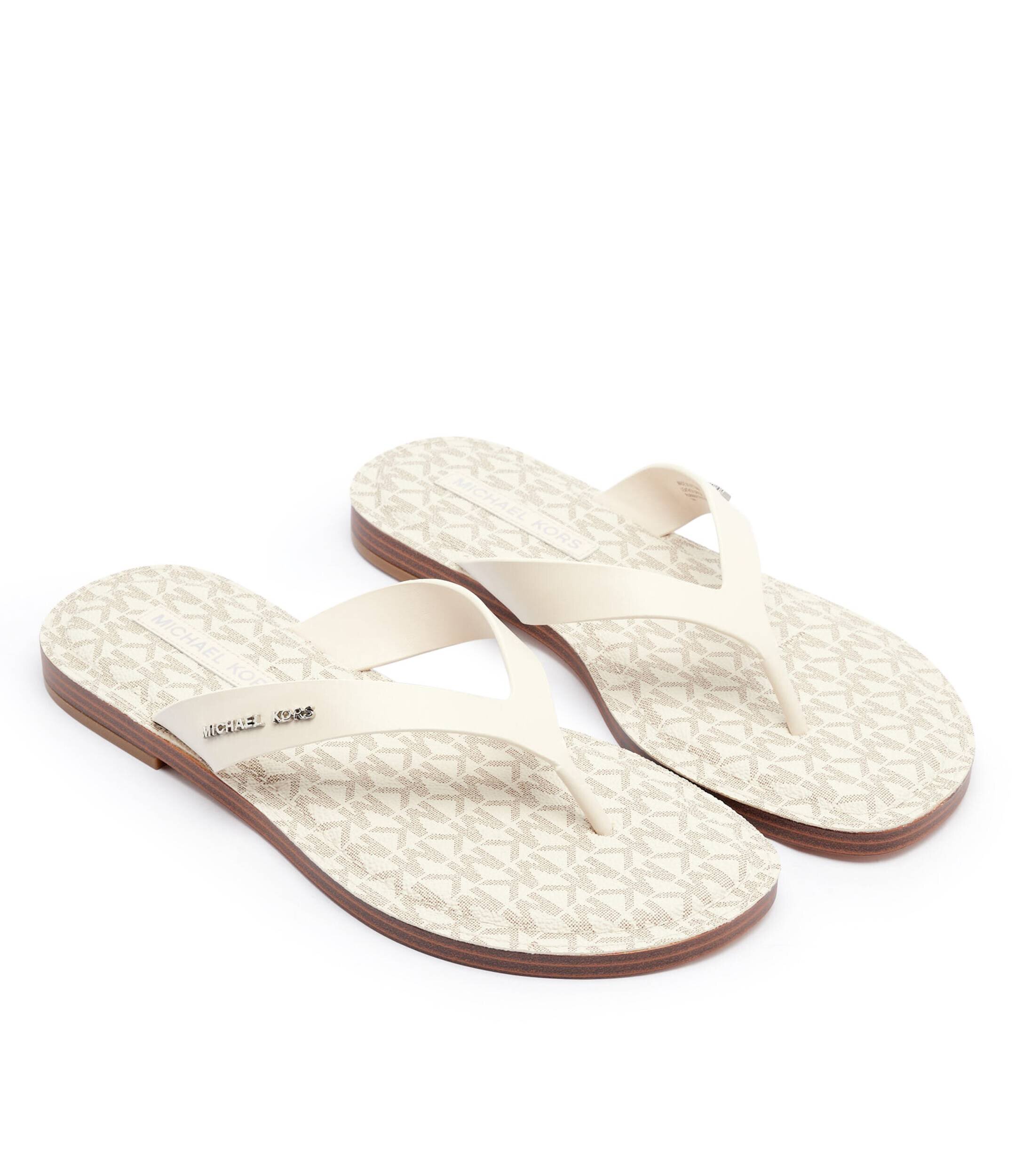 Michael Kors De piele flip flops Koko