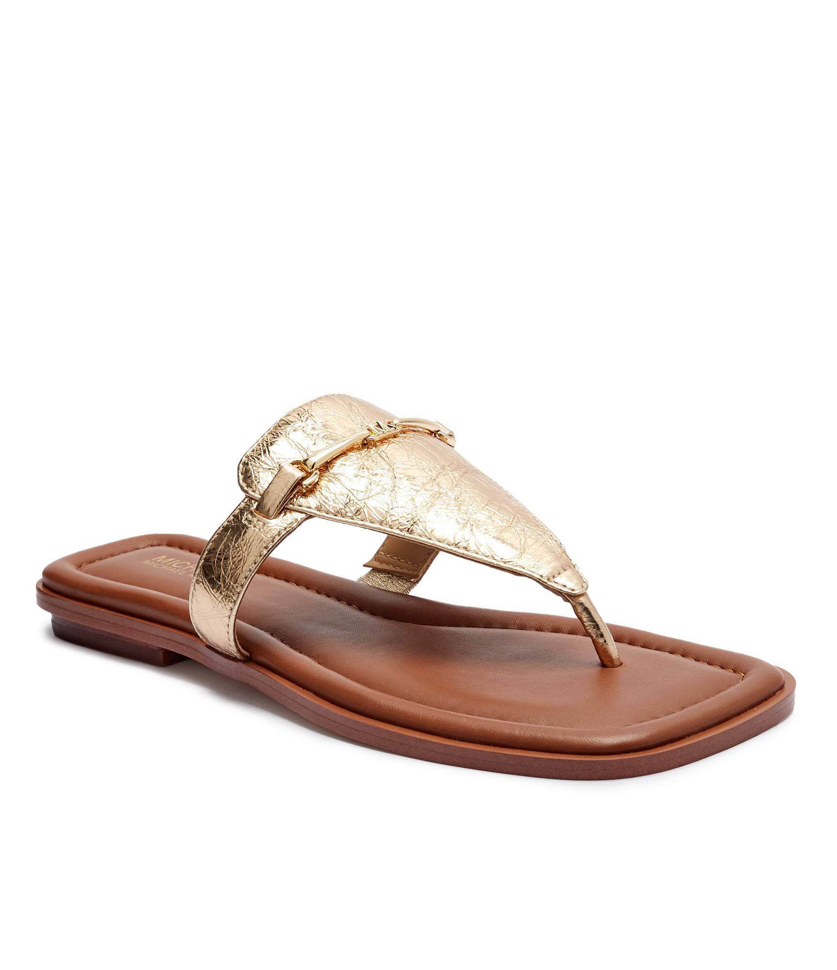 Michael Kors De piele flip flops Lena