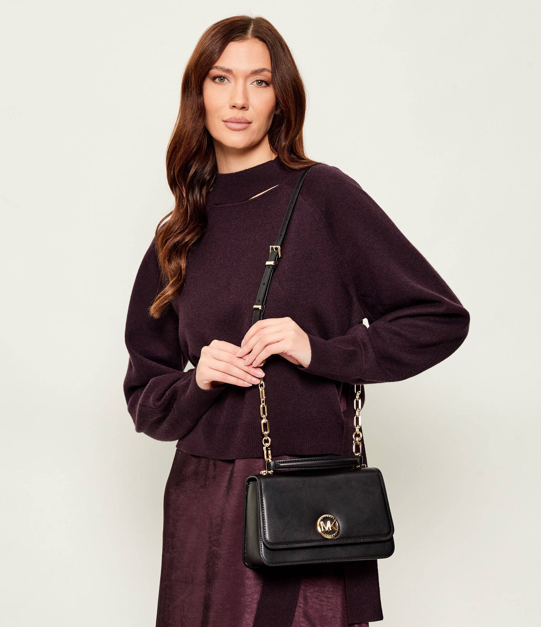 Michael Kors De piele geantă pe umăr Delancey