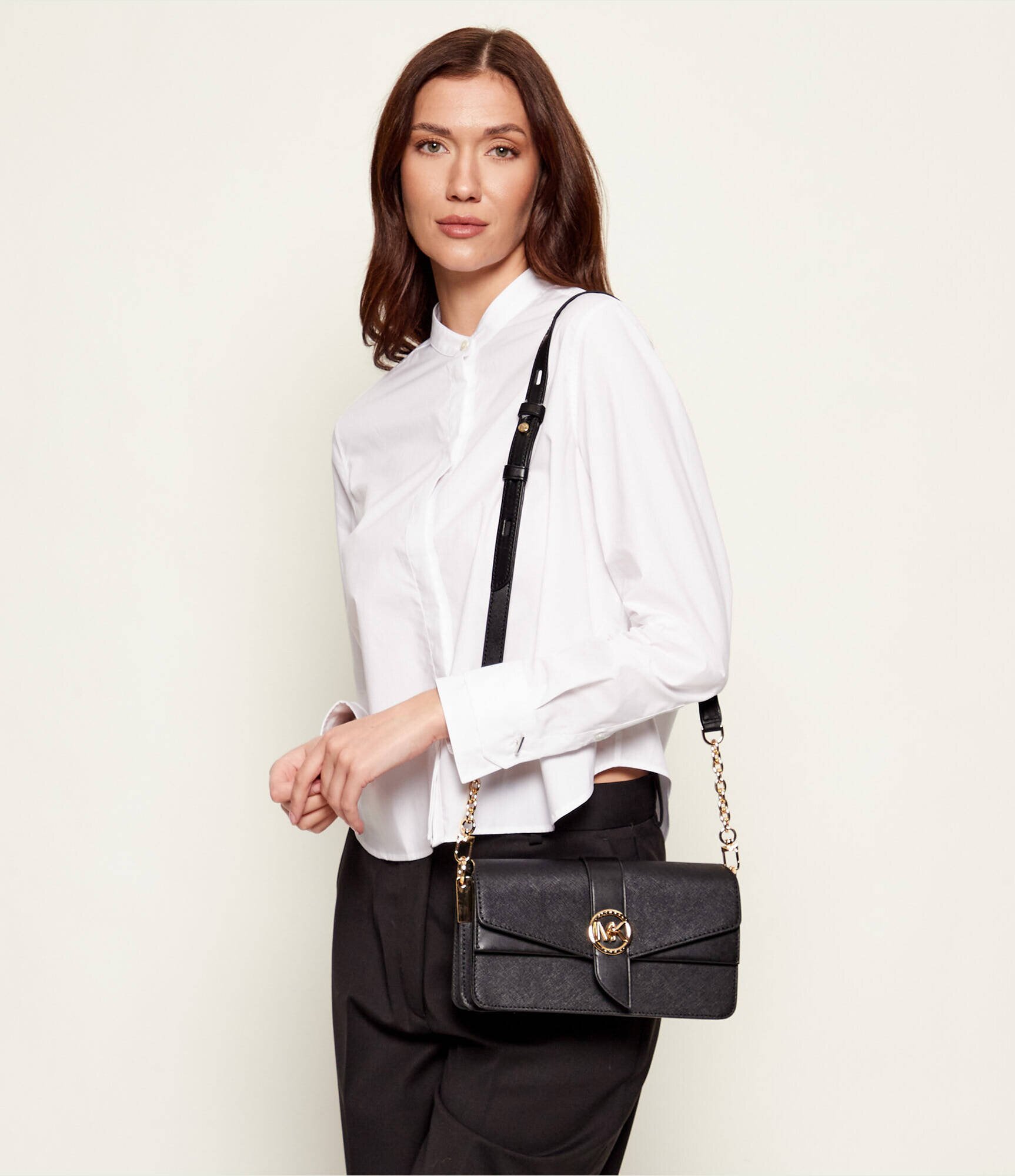Michael Kors De piele geantă pe umăr Greenwich