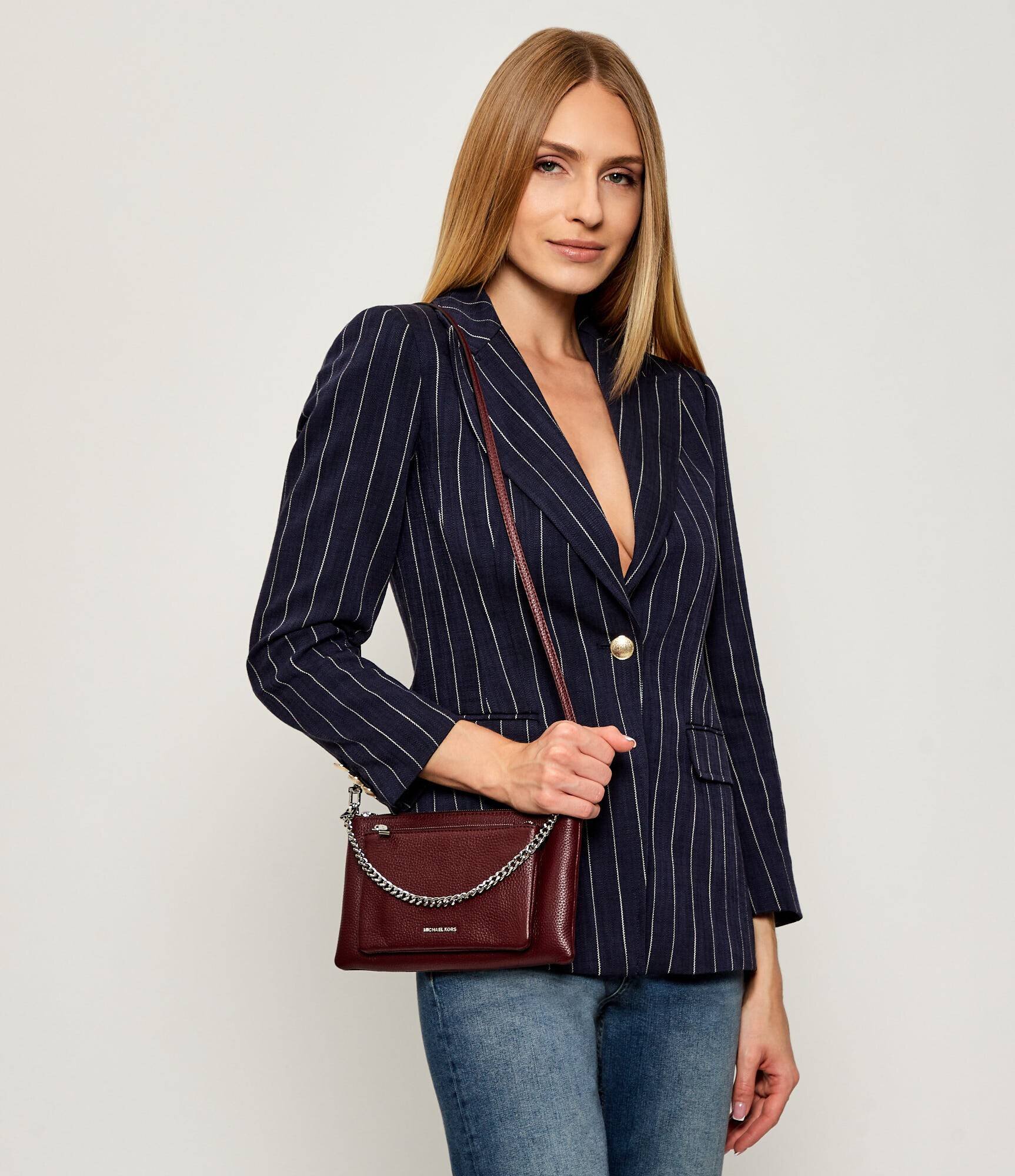 Michael Kors De piele geantă pe umăr Jet Set