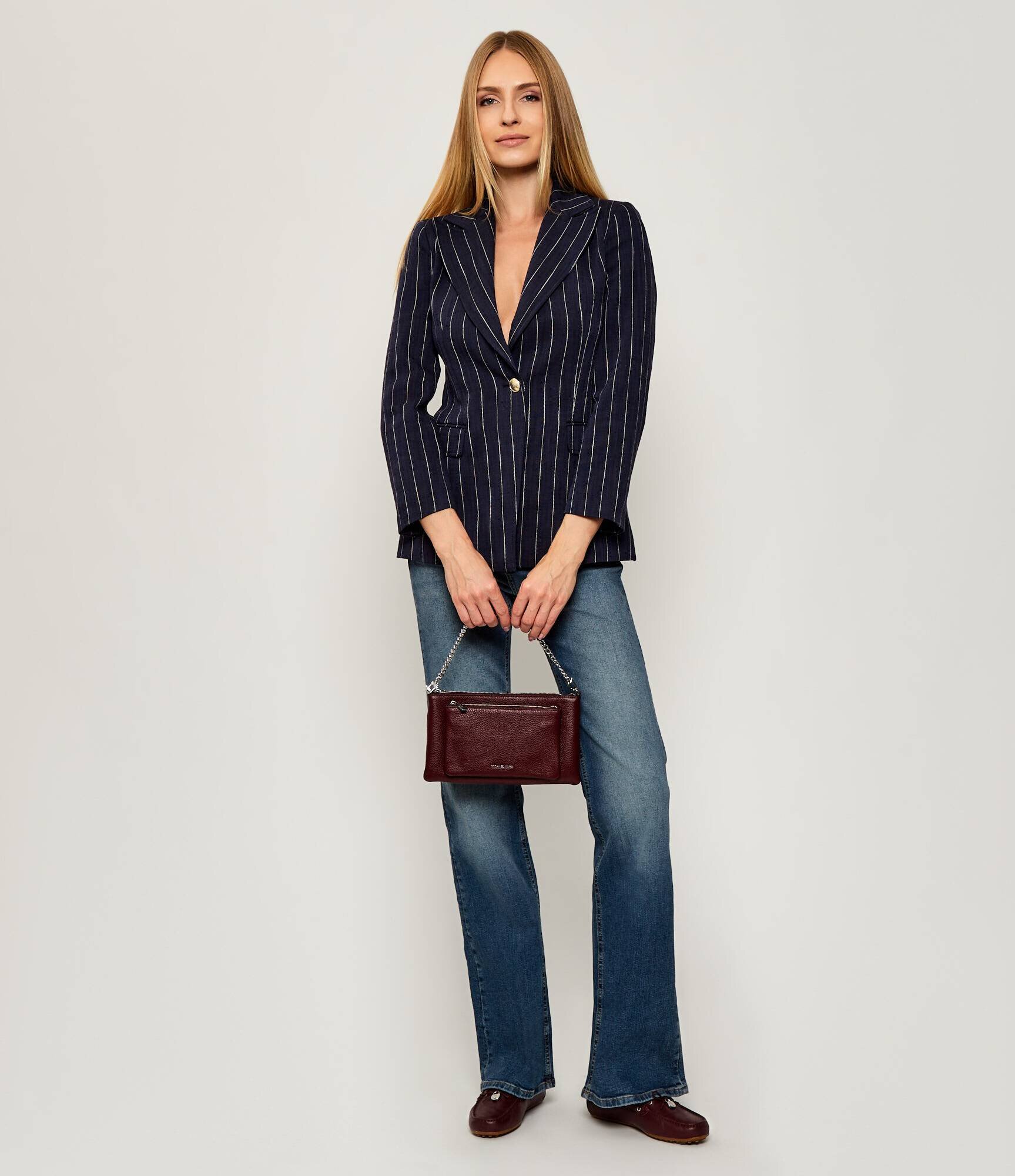 Michael Kors De piele geantă pe umăr Jet Set