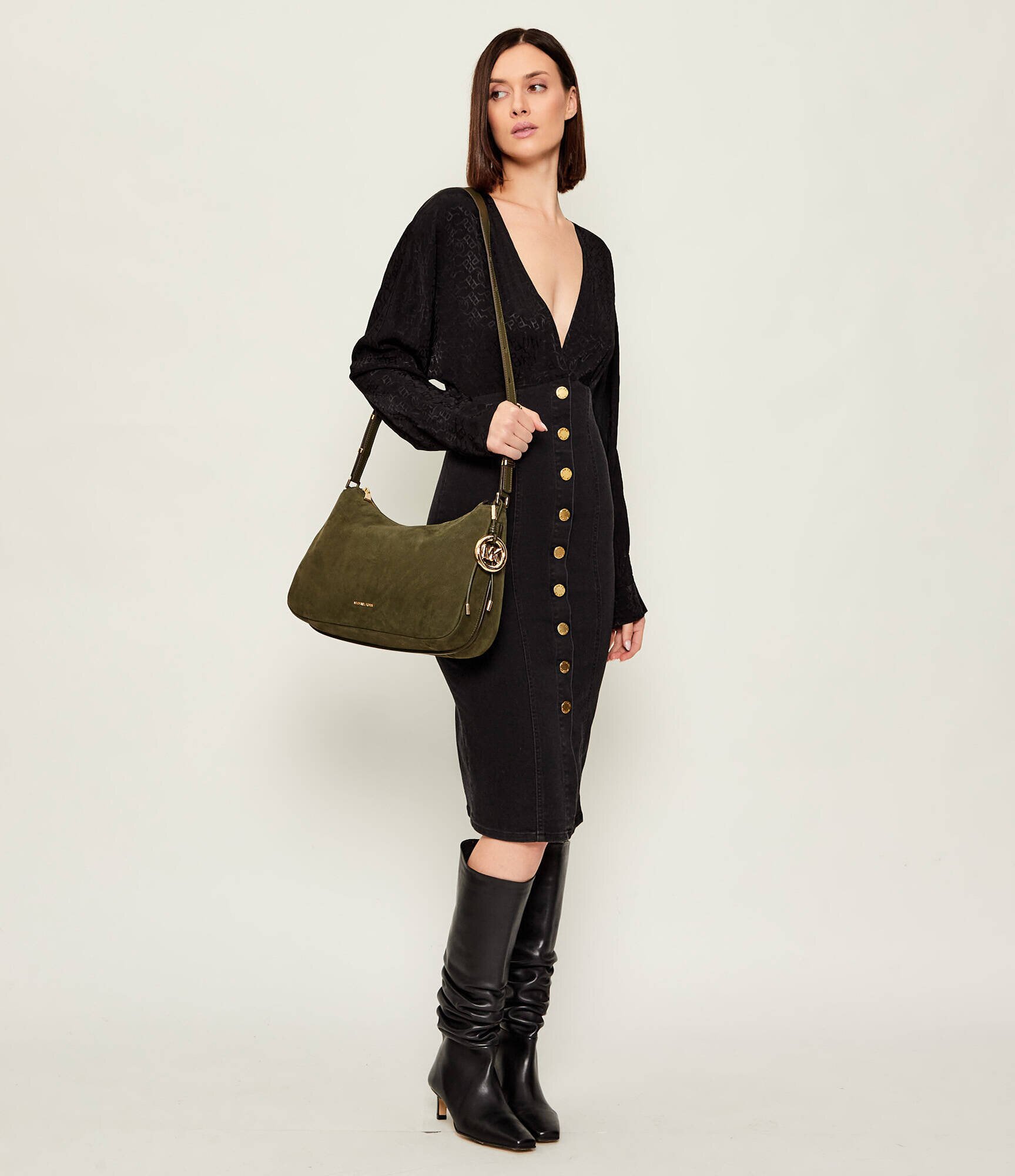 Michael Kors De piele geantă pe umăr NOLITA