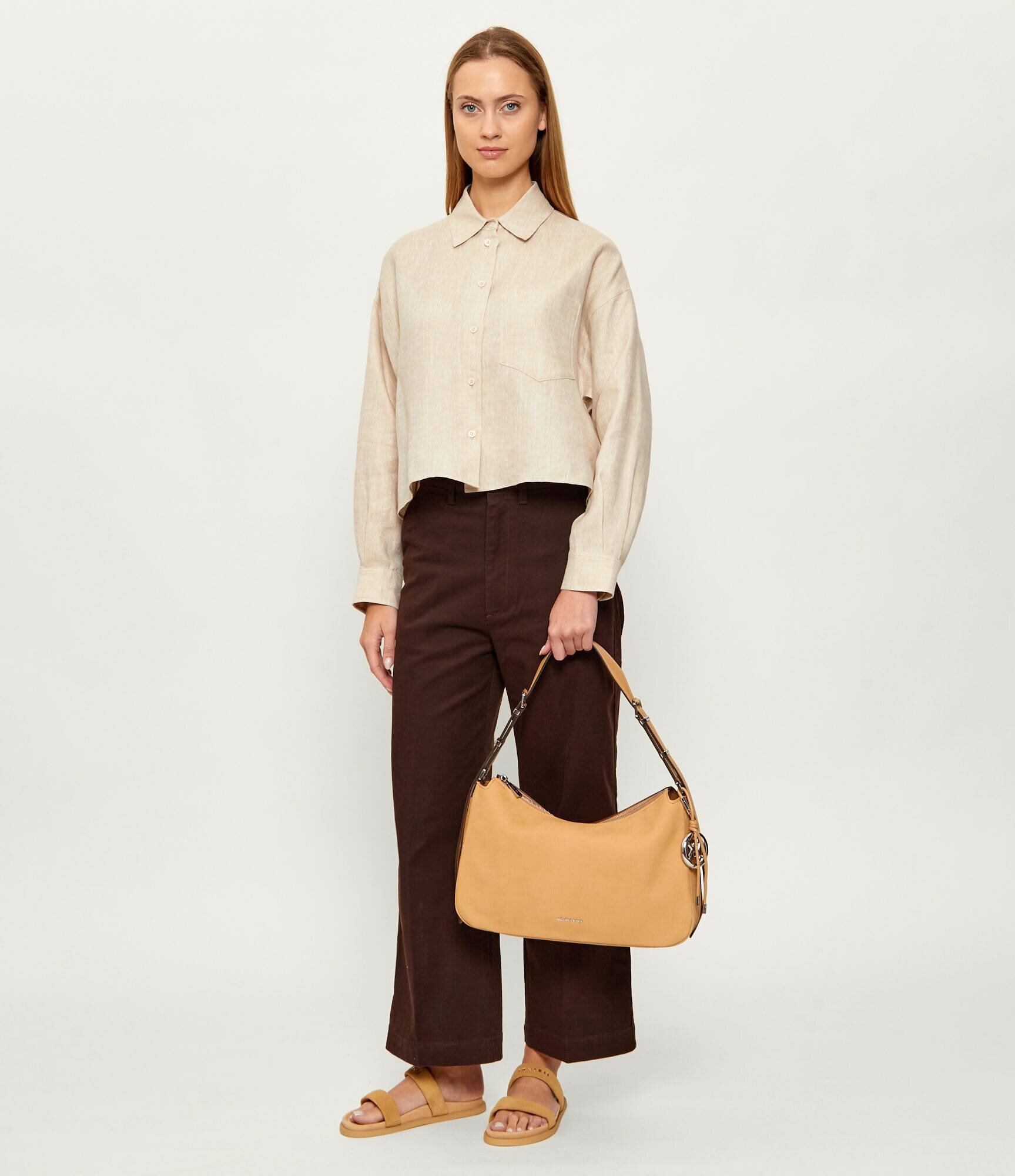 Michael Kors De piele geantă pe umăr NOLITA