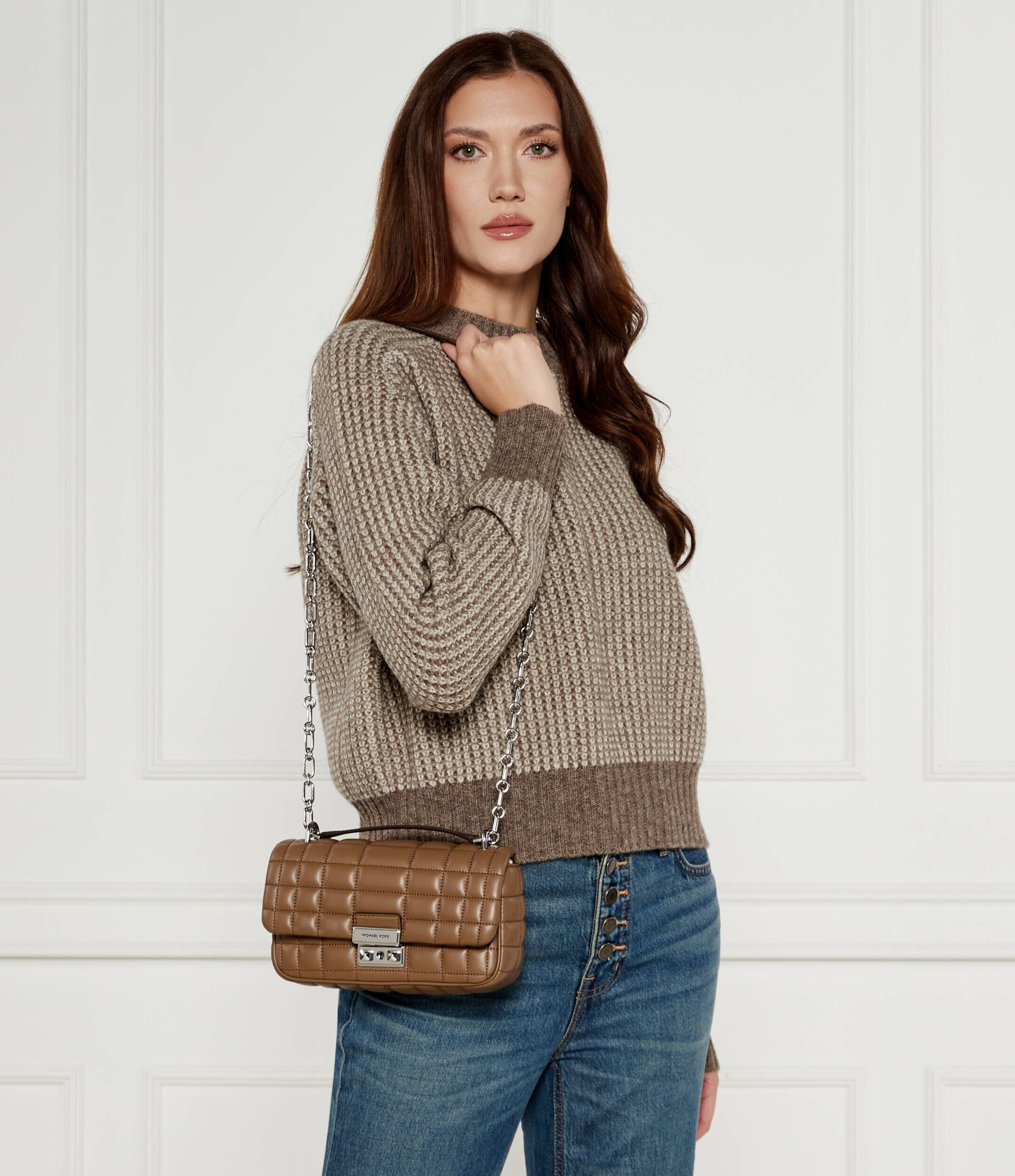 Michael Kors De piele geantă pe umăr Tribecca