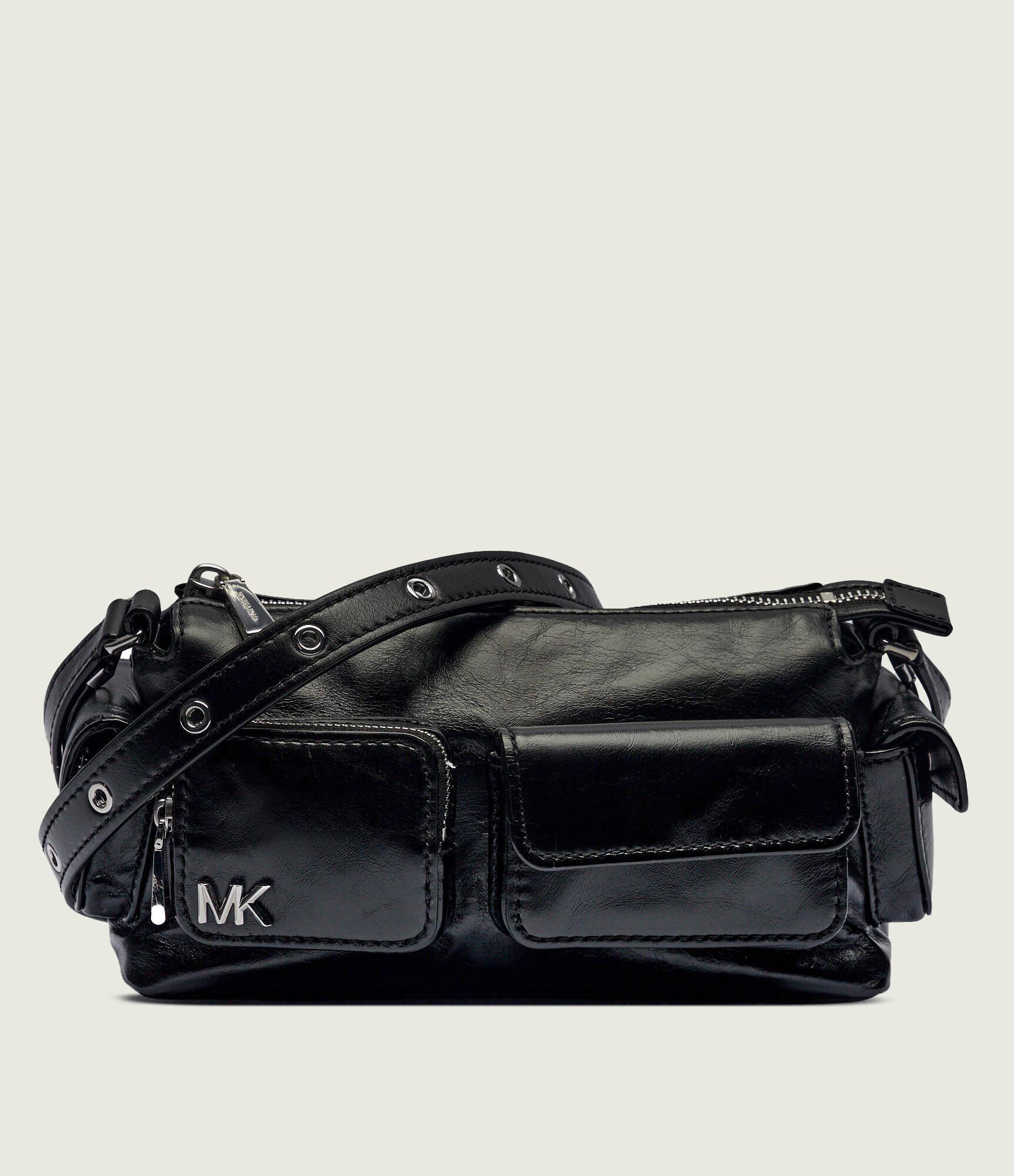 Michael Kors De piele geantă poștaș DAKOTA