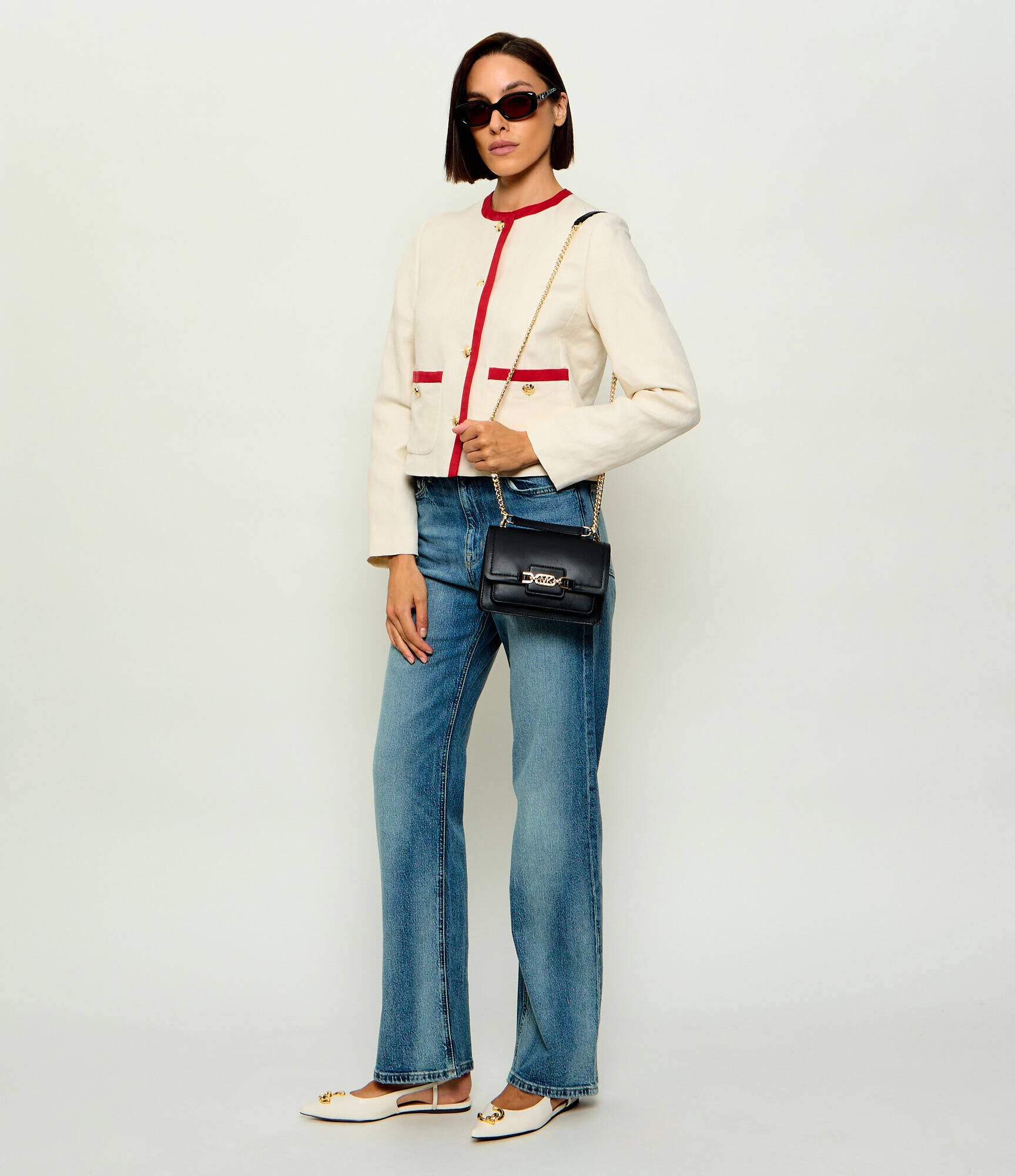 Michael Kors De piele geantă poștaș HEATHER
