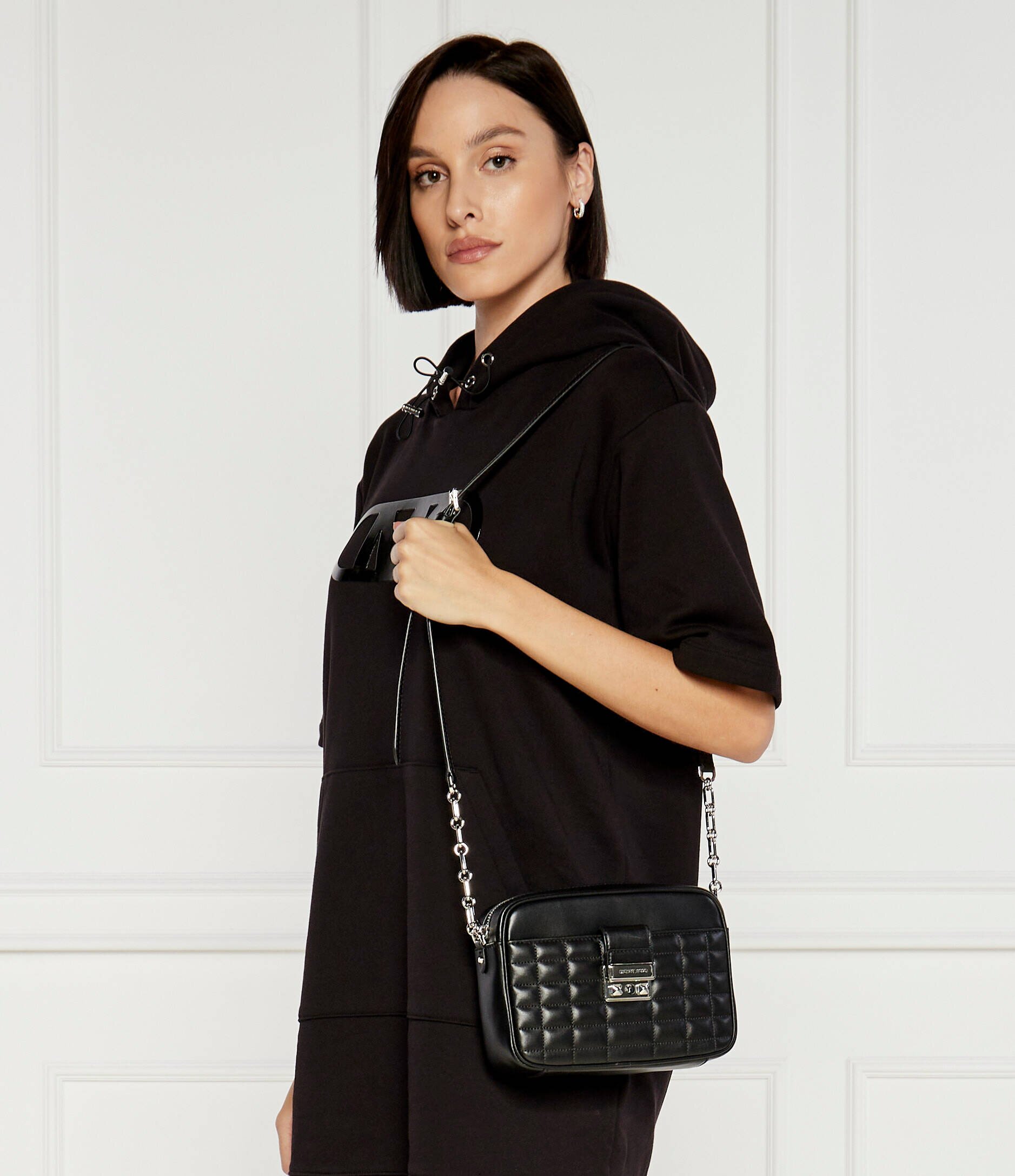 Michael Kors De piele geantă poștaș Tribeca