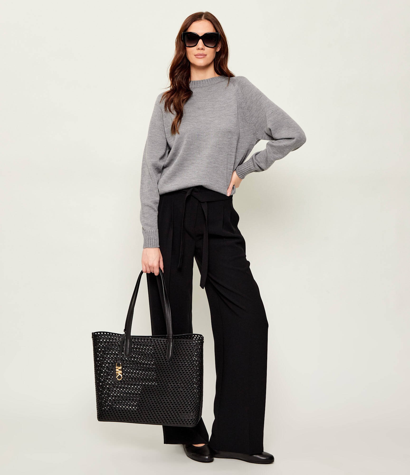 Michael Kors De piele geantă shopper + borsetă ELIZA