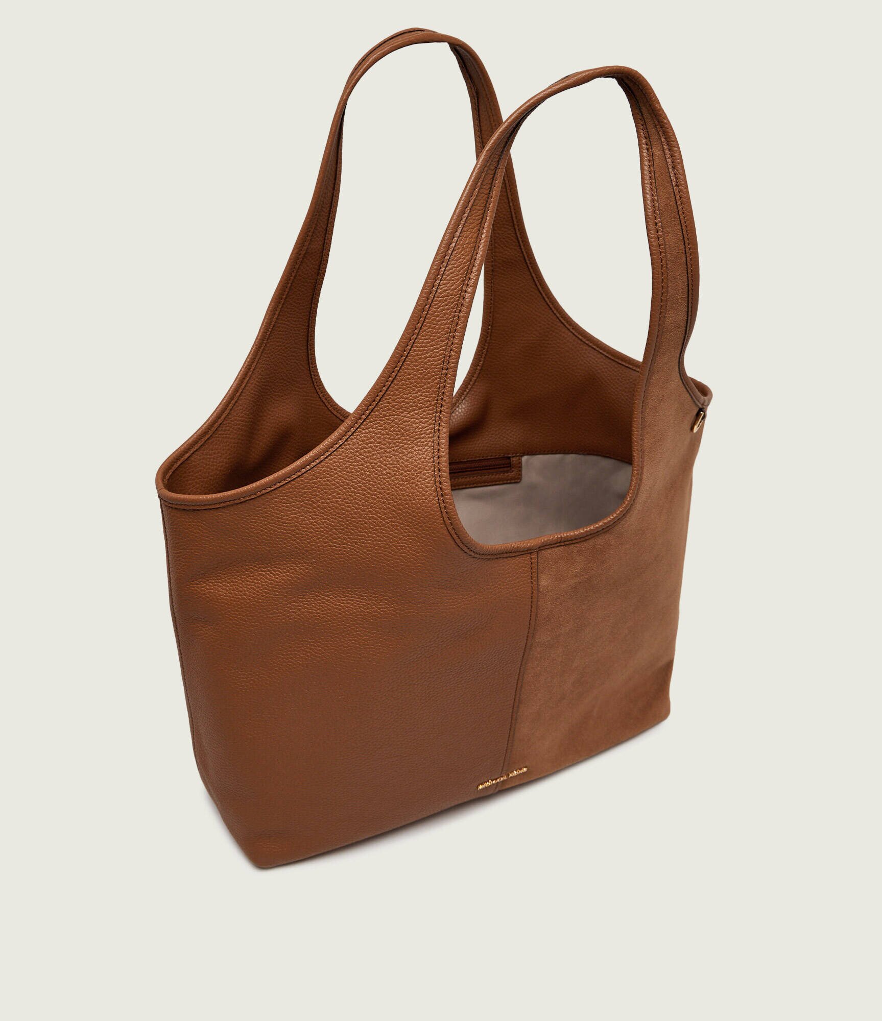 Michael Kors De piele geantă shopper Henly | piele întoarsă