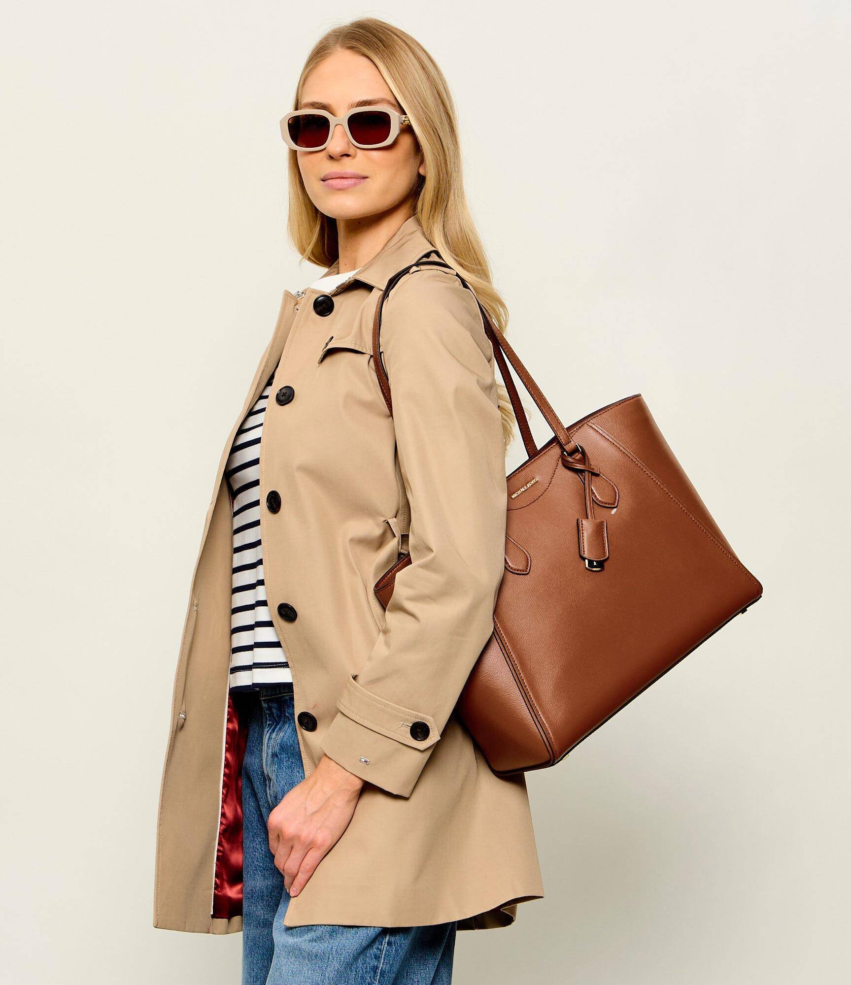 Michael Kors De piele geantă shopper Taryn