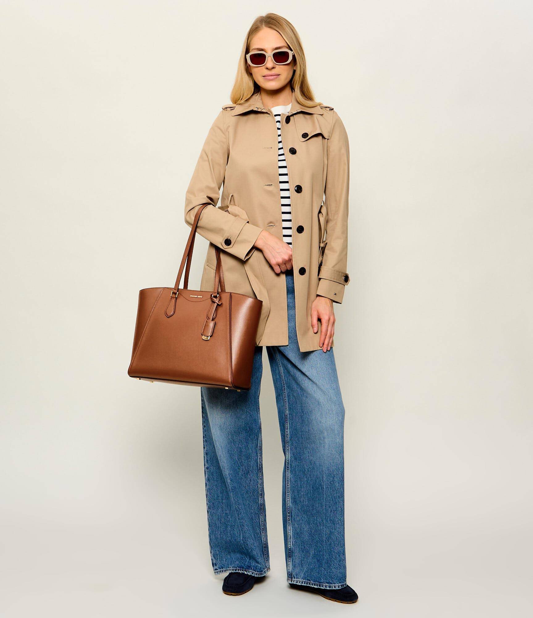 Michael Kors De piele geantă shopper Taryn