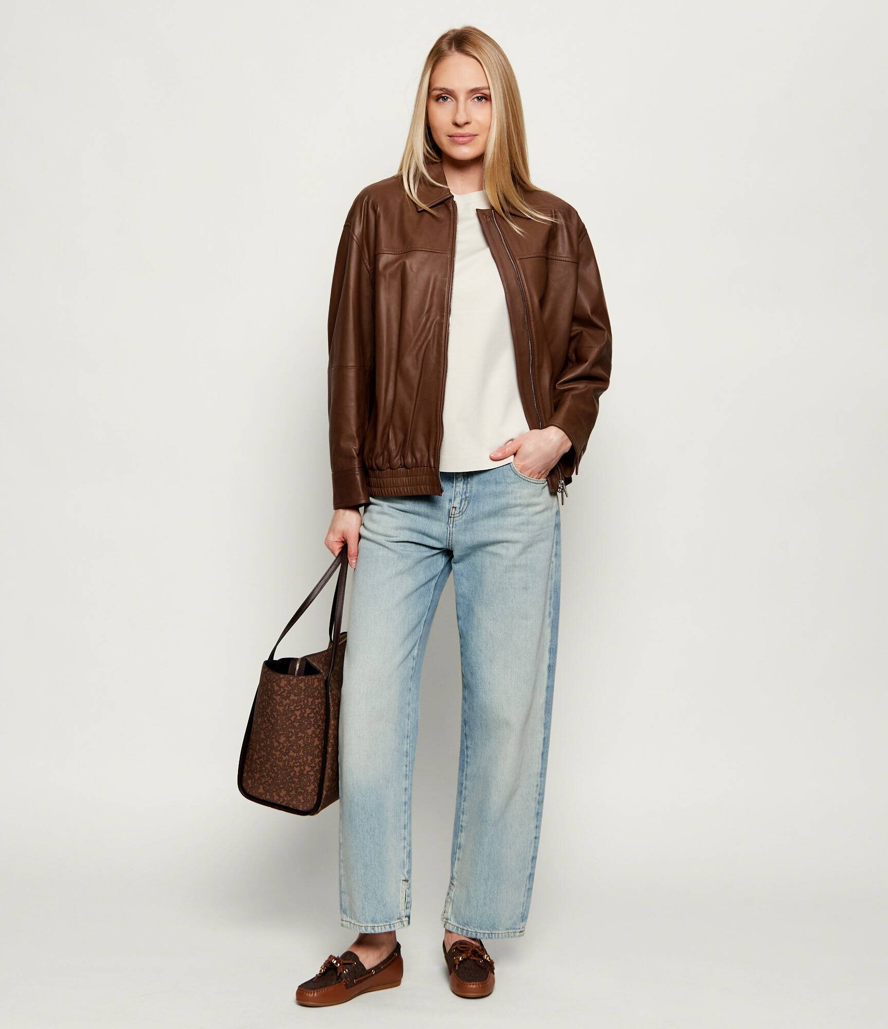 Michael Kors De piele mocasini Fallon