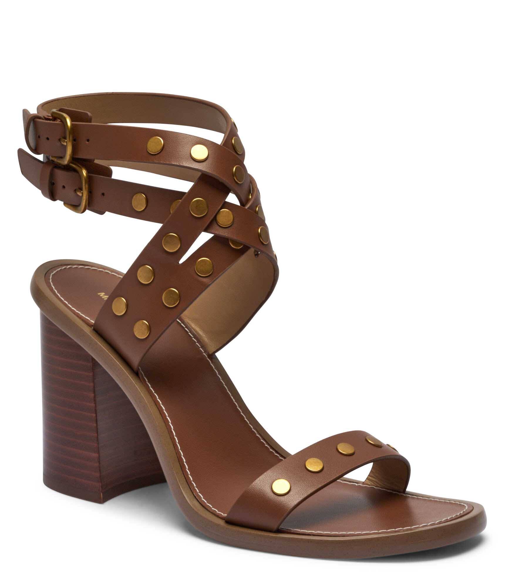 Michael Kors De piele sandale cu toc gros Irene