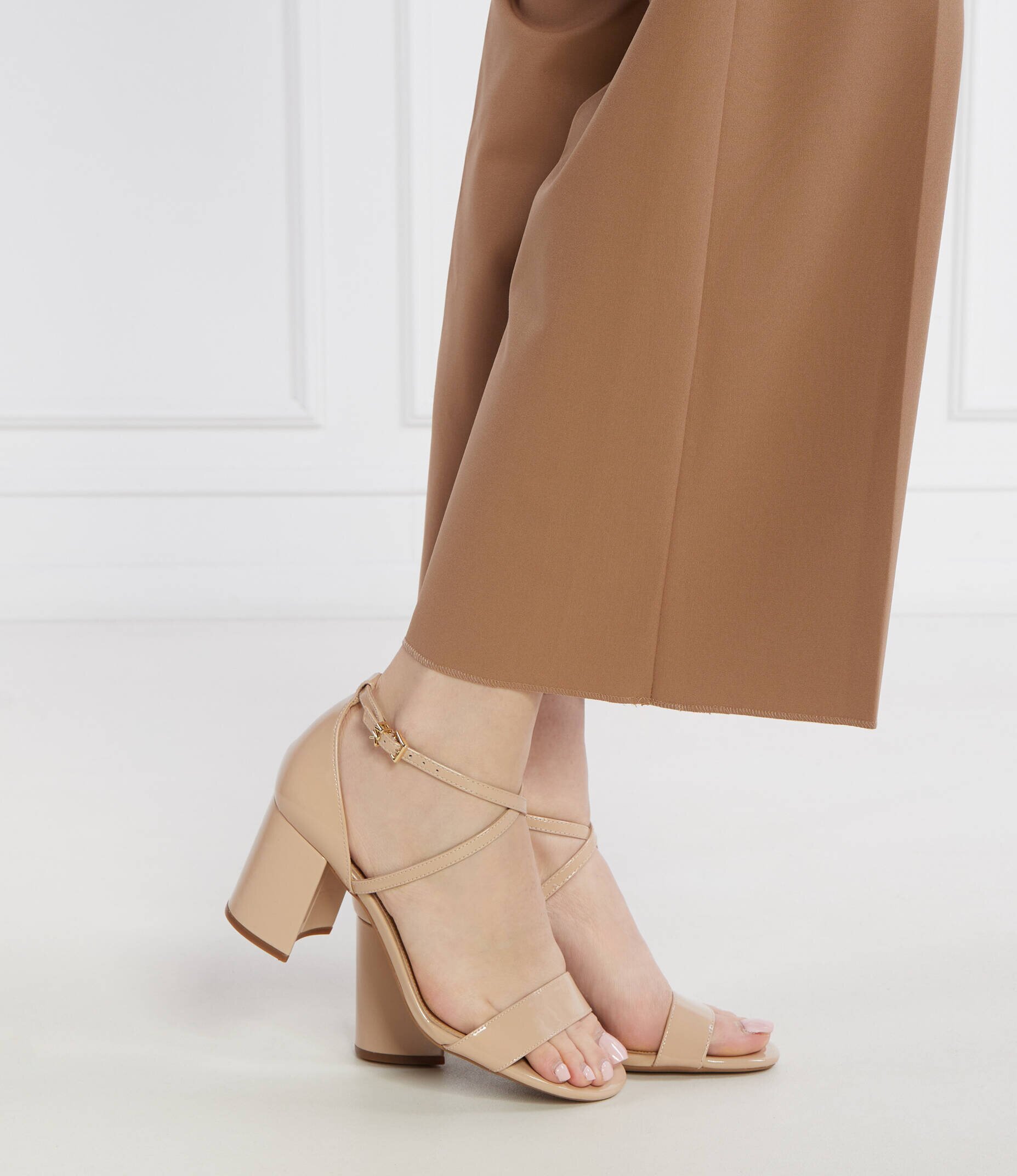 Michael Kors De piele sandale cu toc gros SOPHIE